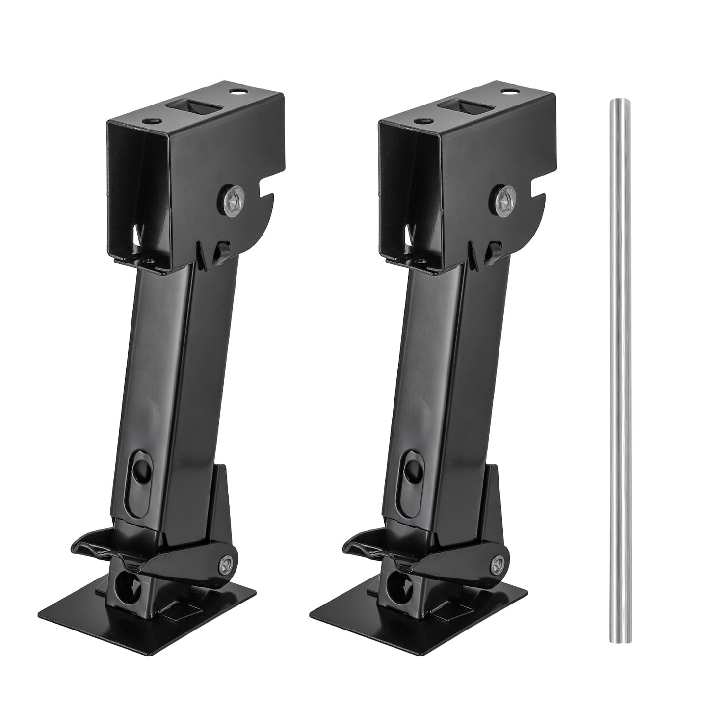 Yesland 2 Pack Trailer Stabilizer Jacks, Telescoping RV Camper Accessories with Adjustment Jack Rod Handle for Travel 450kg(1000 Lbs) Capacity Each, 11.4"-18"