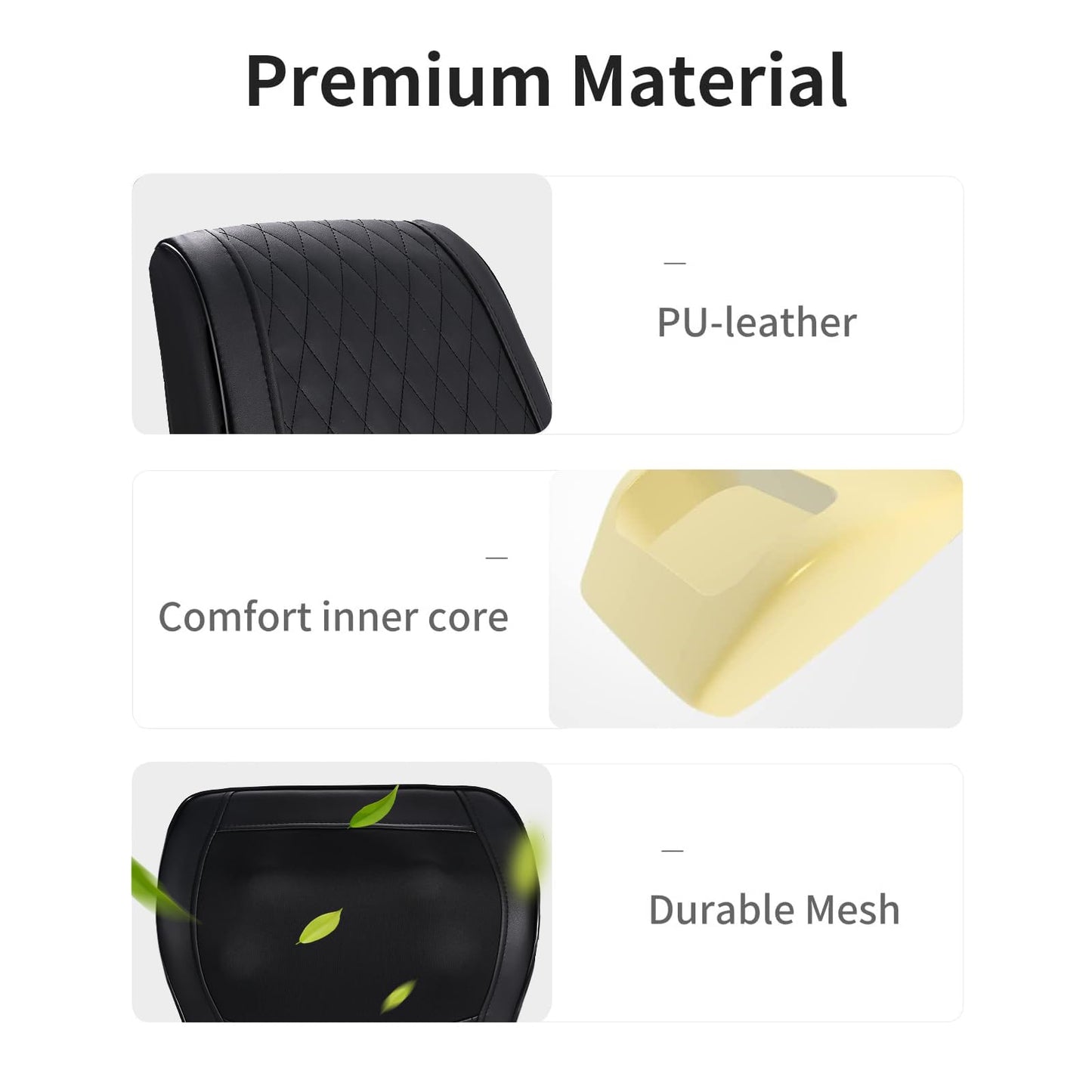 Boriwat Back Massager Neck Shoulder Massager with Heat, Shiatsu Massage Pillow for Pain Relief, Masseur for Neck, Back, Shoulder and Leg, Gifts for Men Women Mom Dad, Stress Relax at Home and Office