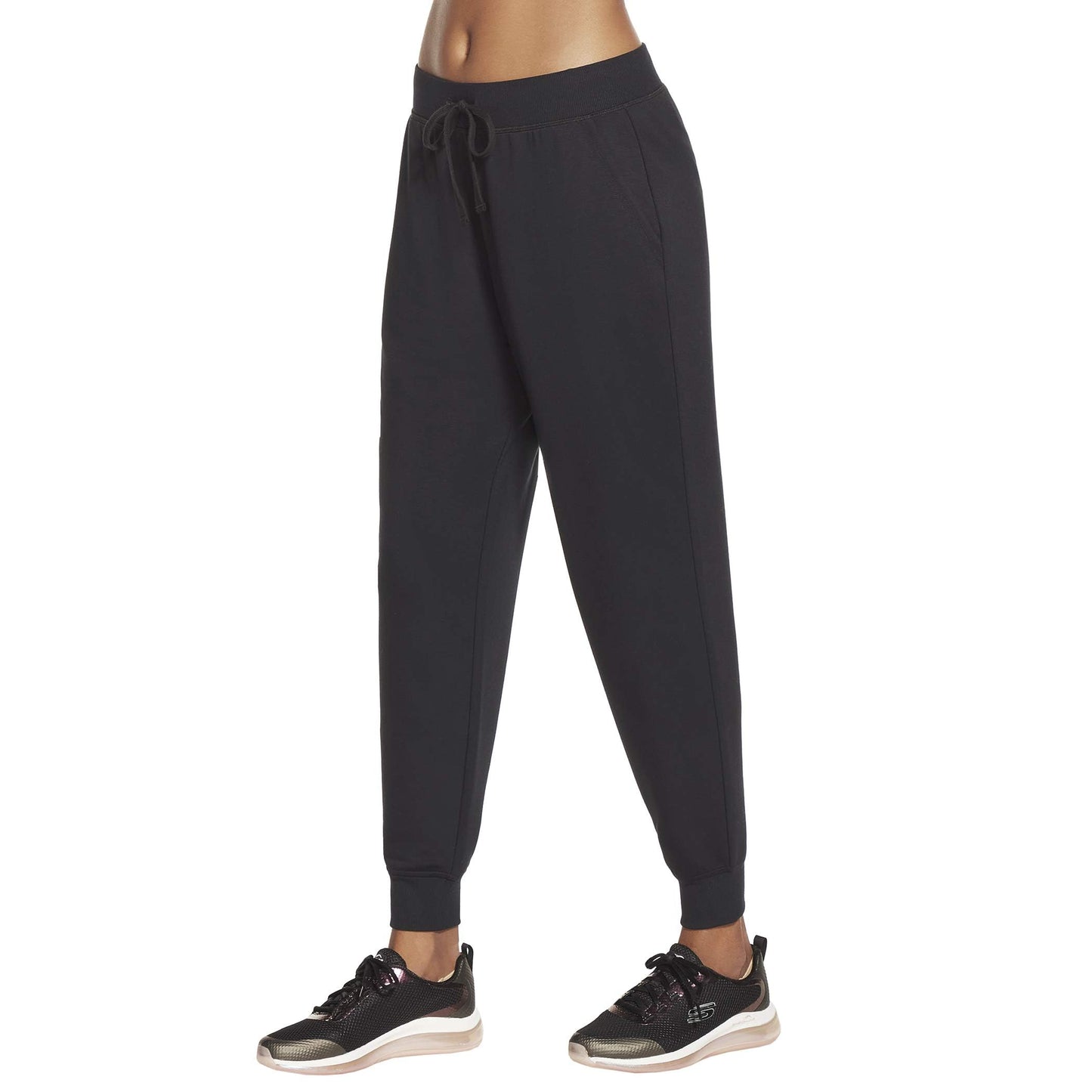 Skechers Women's Misses GOLOUNGE Skechluxe Restful Jogger Pant, Black, M