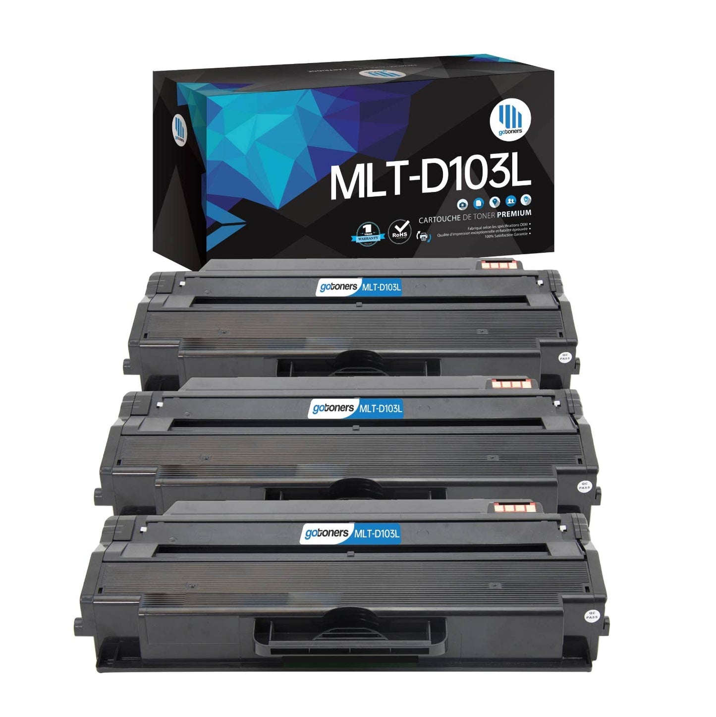 Gotoners 3PK MLT-D103L D103L Toner for Samsung SCX-4729FW SCX-4729 ML-2955DW ML-2955 ML-2950 ML-2955ND SCX-4728FW Laser Pinter MTLD103L Ink Cartridge
