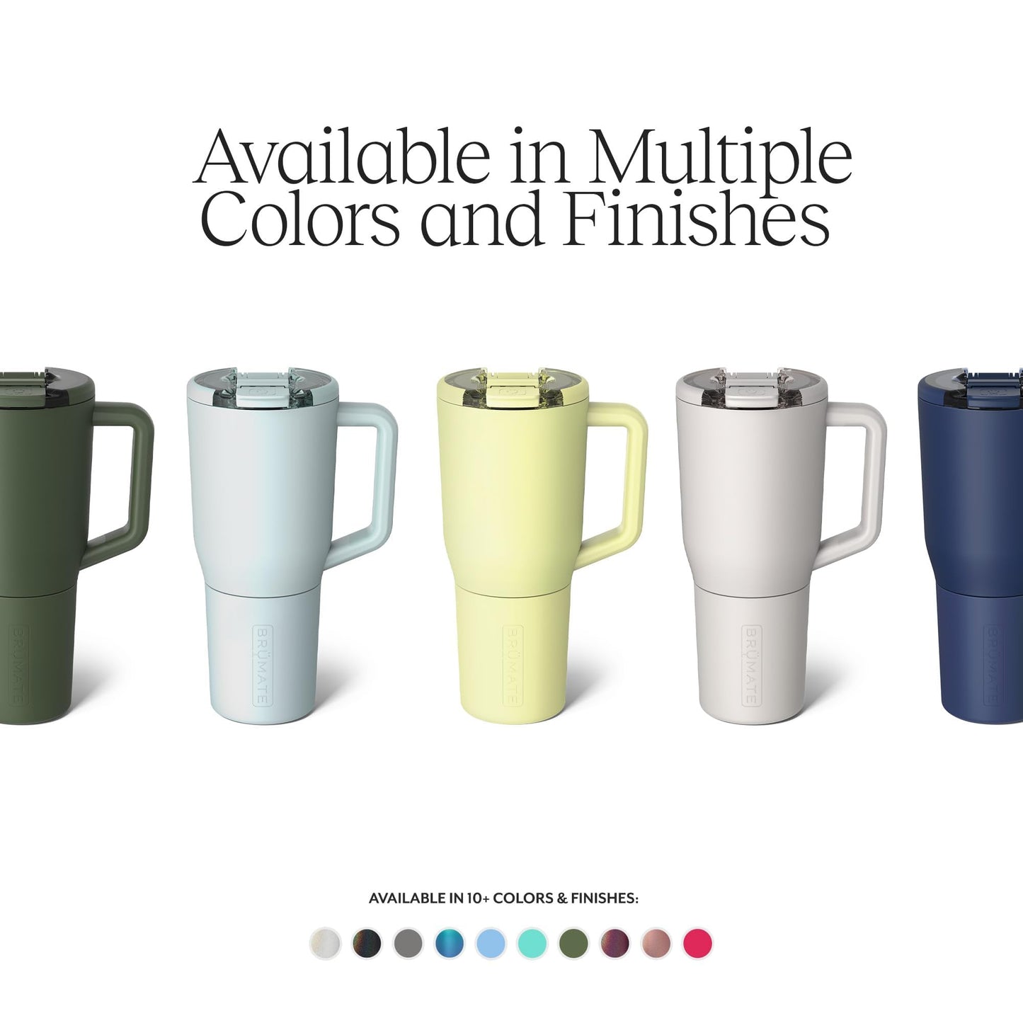 BrüMate Müv - 35oz 100% Leak Proof Insulated Coffee Mug with Handle & Lid - Stainless Steel Coffee Travel Mug - Double Walled Coffee Cup (Matte Black)