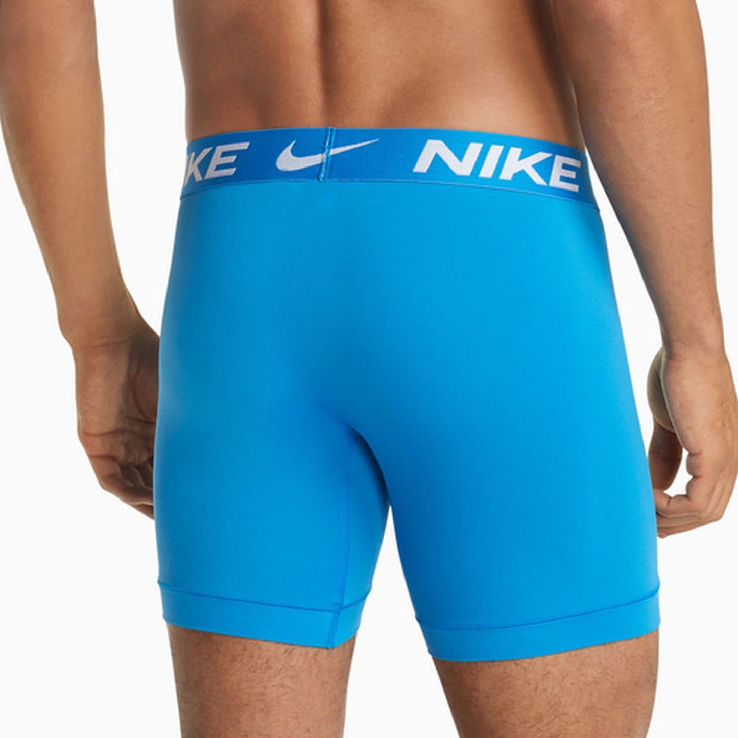 Nike Men`s Essential Micro Boxer Briefs 3 Pack (Blue(KE1015-461)/W, Medium)
