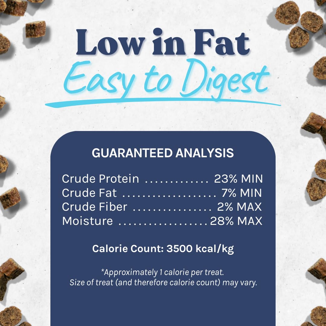 Healthybud Beef Mini Training Treats for Dogs Low-Calorie Soft Liver Treats for Puppies & Small Dogs with Reishi Lion’s Mane Pumpkin Salmon Oil Grain-Free and Made in Canada 6.5oz 3Pack Made in Canada