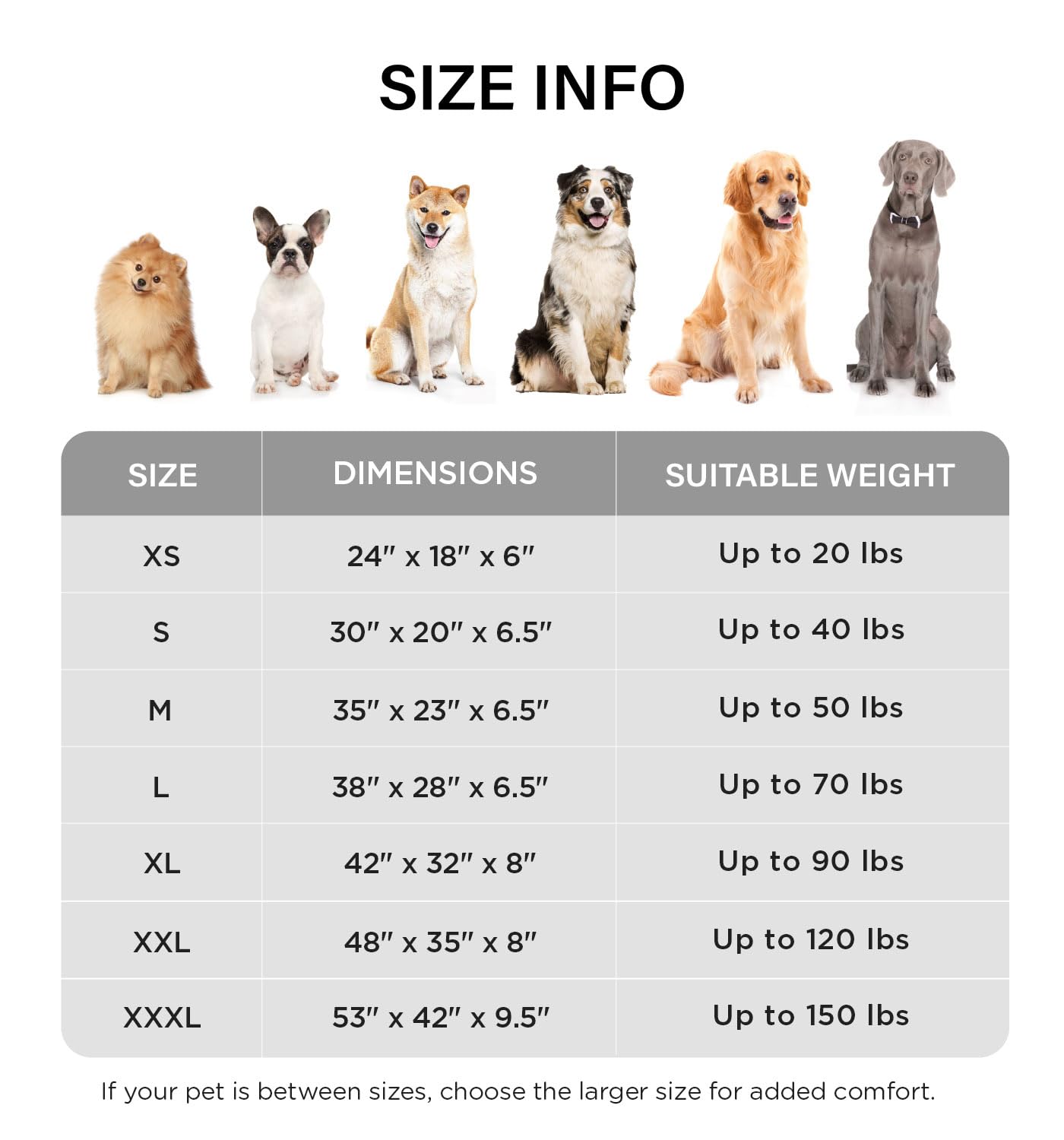 Made4Pets Large Dog Bed with Sides Memory Foam Orthopedic Dog Bed with Removable Washable Cover Dog Couch with Waterproof Liner Dog Sofa Non-Slip Bottom & Egg-Crate Foam, Grey