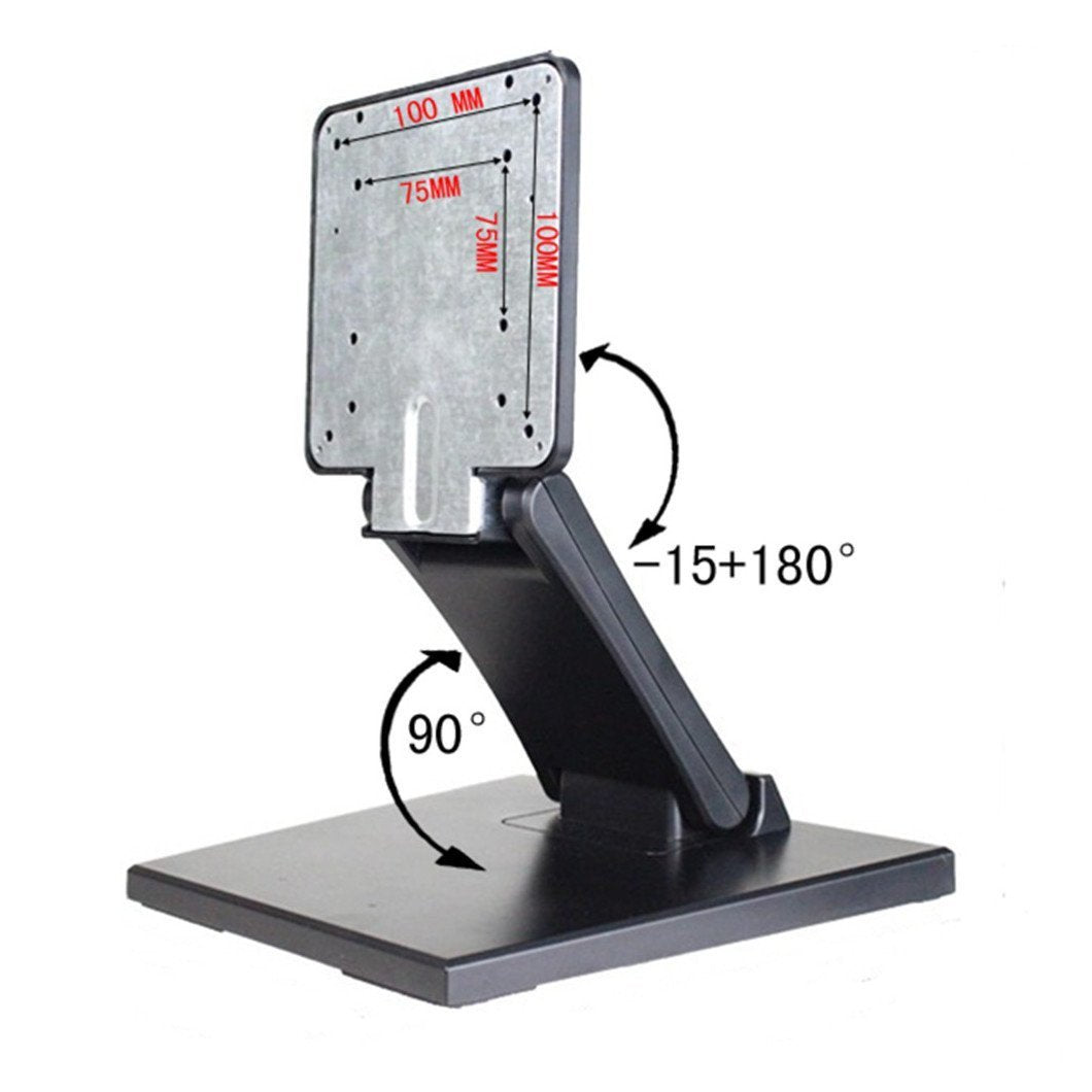 Wearson WS-03A Adjustable LCD TV Stand Folding Metal Monitor Desk Stand with VESA Hole 75 * 75 100 * 100mm