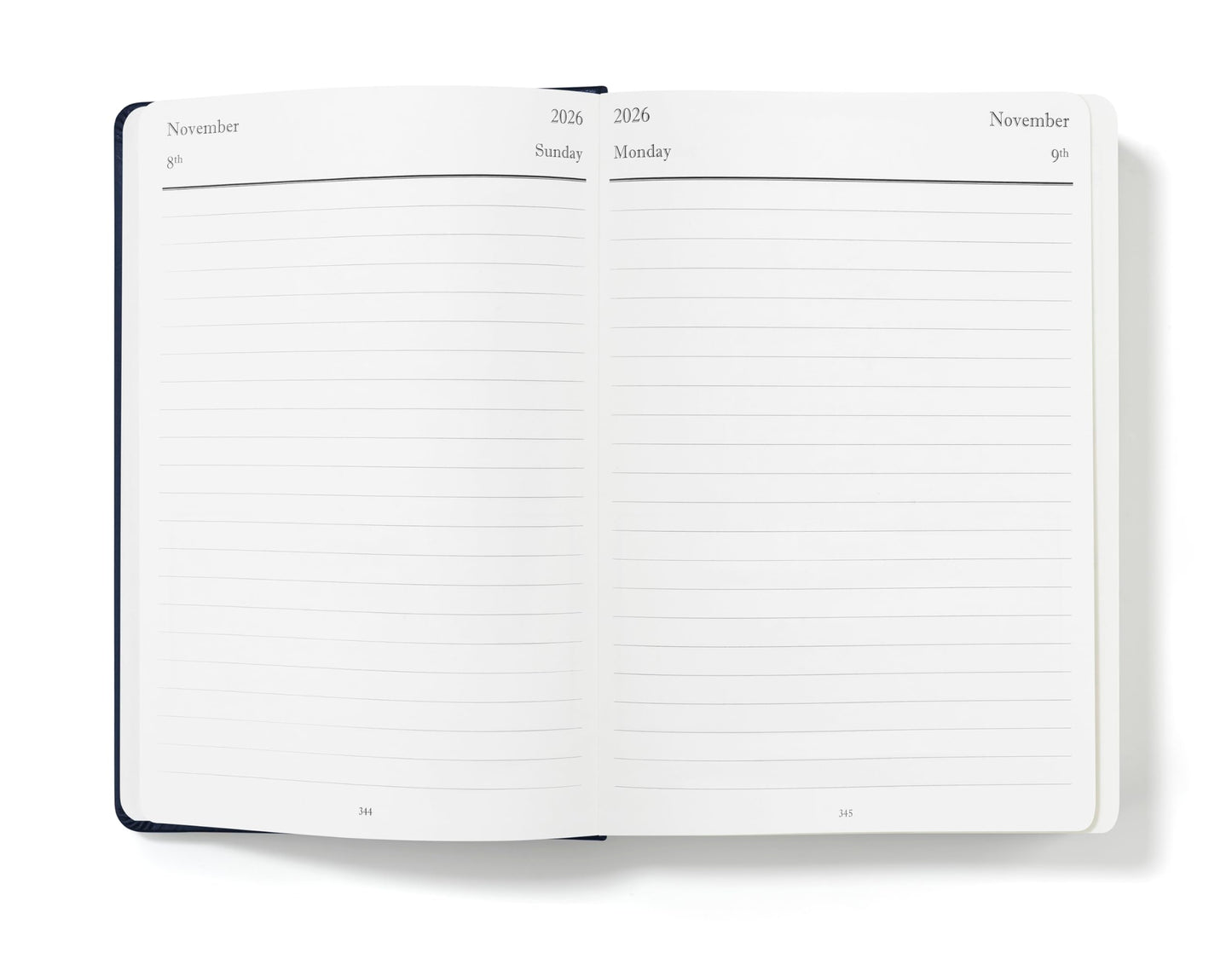 Wykeham's Executive 2026 Daily Journal Planner – Canadian Public Holidays & Format – Customisation Available (Royal Blue, 8.5"×5.5")