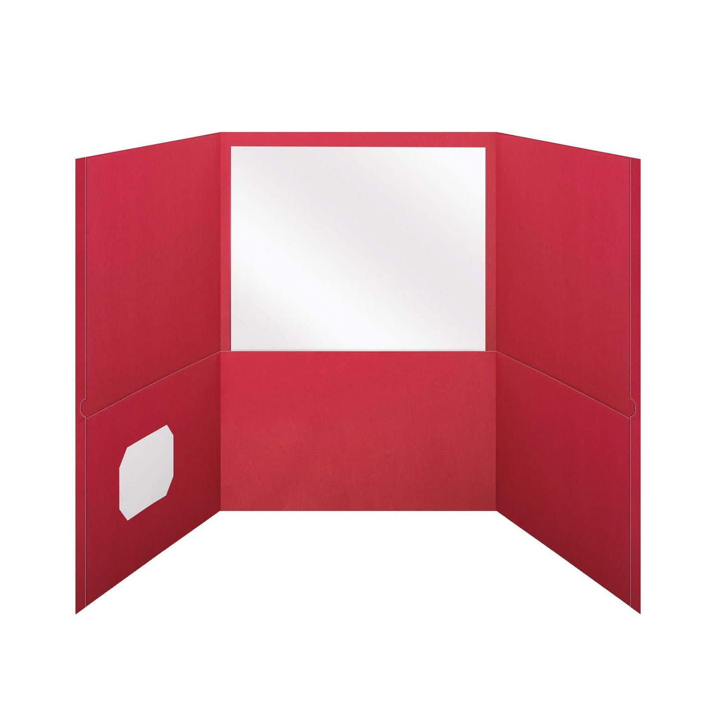Oxford Folders, Tri-Fold Pocket, Letter Size, 8.5 x 11 Inches, Red, 3 Pockets, 150-Sheet Capacity, Paper Material, Business Card Holder, 20-Pack for School or Office Use