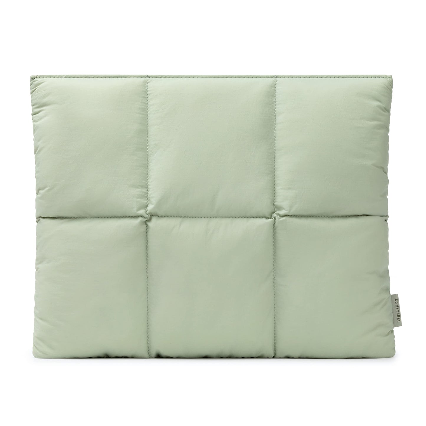 Comfyable Puffy Laptop Sleeve 15 Inch 16 Inch, Quilted Puffer Laptop Carrying Case, Pillow Pouch Compatible for MacBook Air 15 in M4 2025 & MacBook Pro 16 in M4 2024, Sage