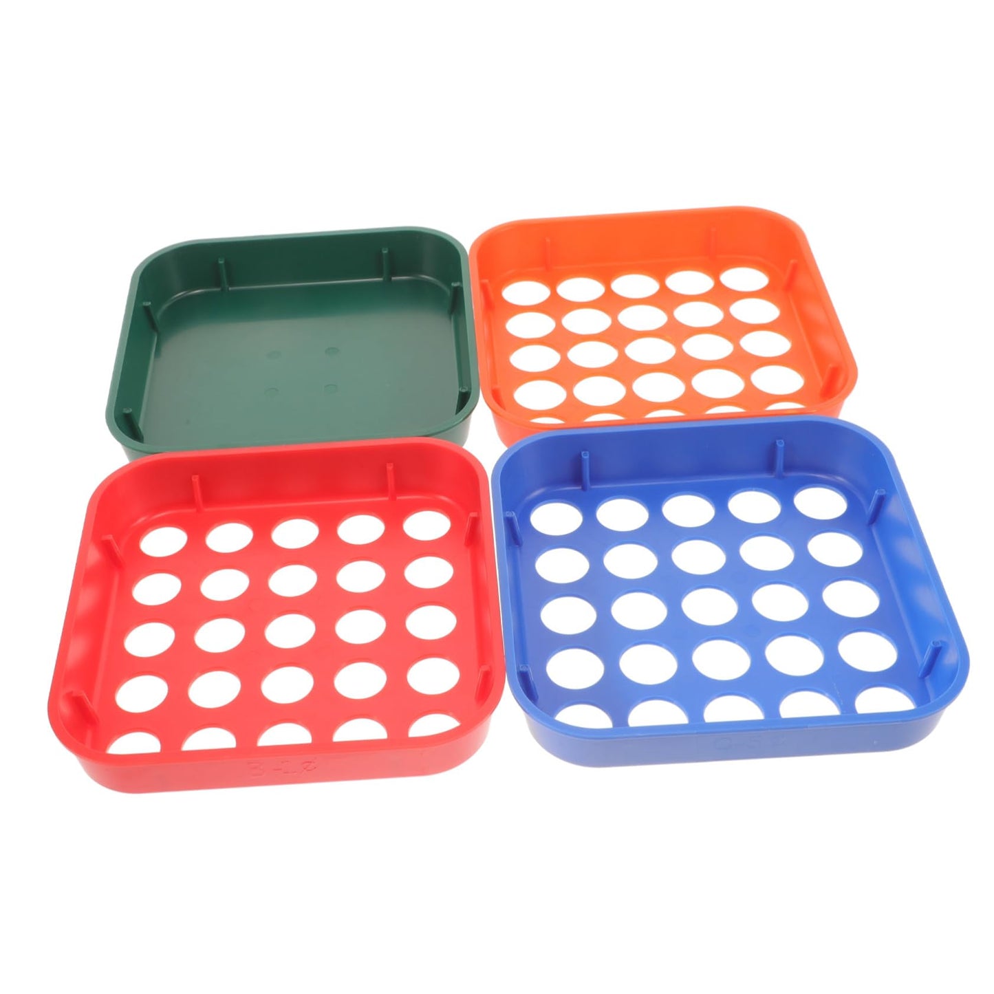 DOITOOL Coin Sorting Trays 4-Pack Plastic Reusable Coin Sorter Tray for Canadian Currency Stackable Sorting Tool for Cash Register and Bank Use