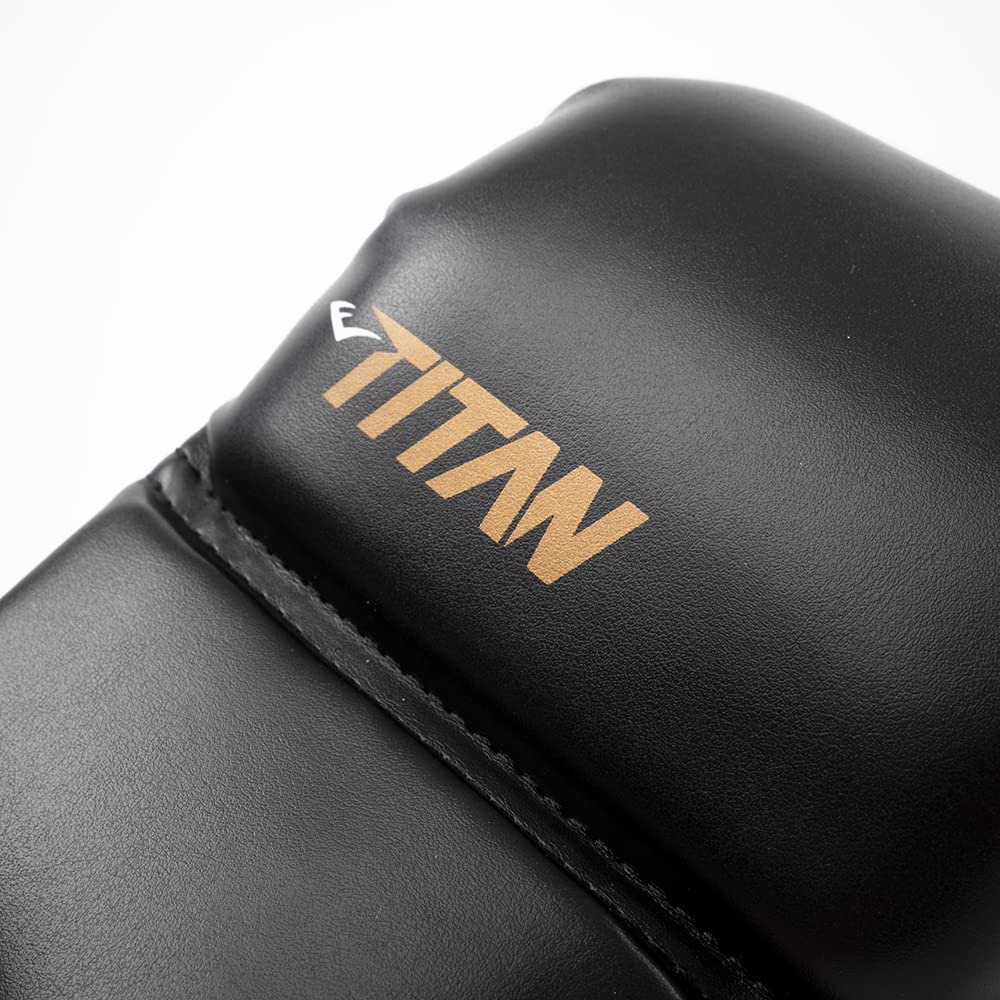 Everlast Titan Hybrid Gloves – Knuckle Padding, Ergonomically-Curved Padding, Padded Thumb & Lower Hand, Hook & Loop Closure – Great for MMA, Grappling, Training, Striking Techniques, Sparring