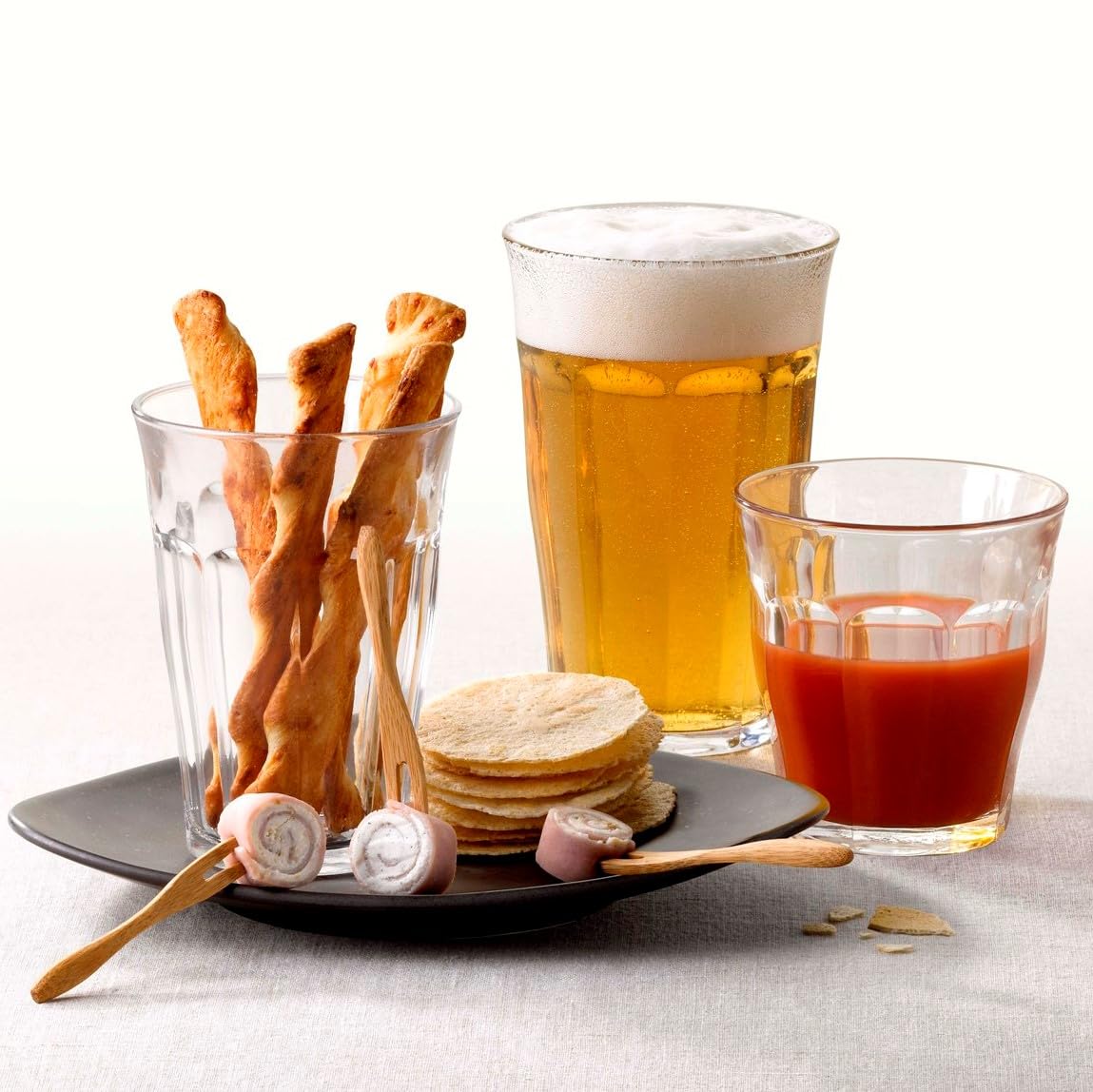 Duralex 1027AB, Clear 25 Cl Picardie Tumbler, Pack of 6, Glass, 8-3/4-Ounce