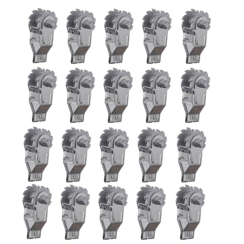 Zoiut Electric Fence Wire Strainer, 20PCS Heavy Duty Inline Wire Tensioner, Wire Ratchet Tensioner for Electric Fence, Farm Fence
