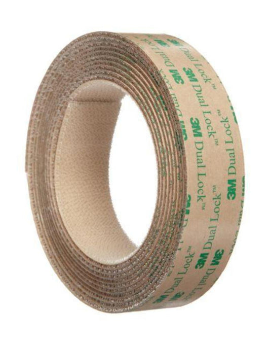 3M Dual Lock Reclosable Fastener TB4570 Low Profile Clear, 1 in x 10 ft (1 Mated Strip/Bag)