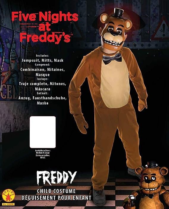 Rubie's Costume Co Kids Five Nights at Freddy's Freddy Costume, Medium, Multi-Colored
