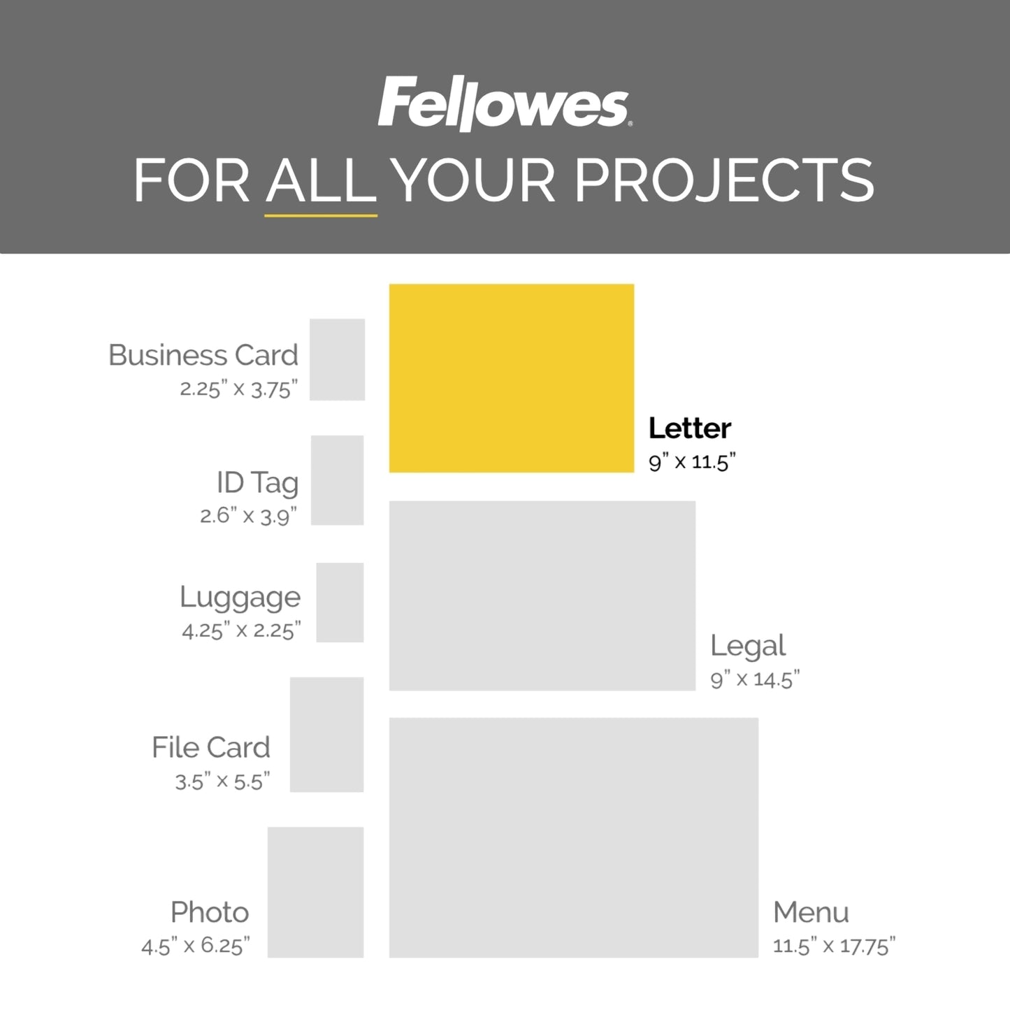 Fellowes Thermal Laminating Pouches, Letter, 5 mil, 200 Pack (5743601)