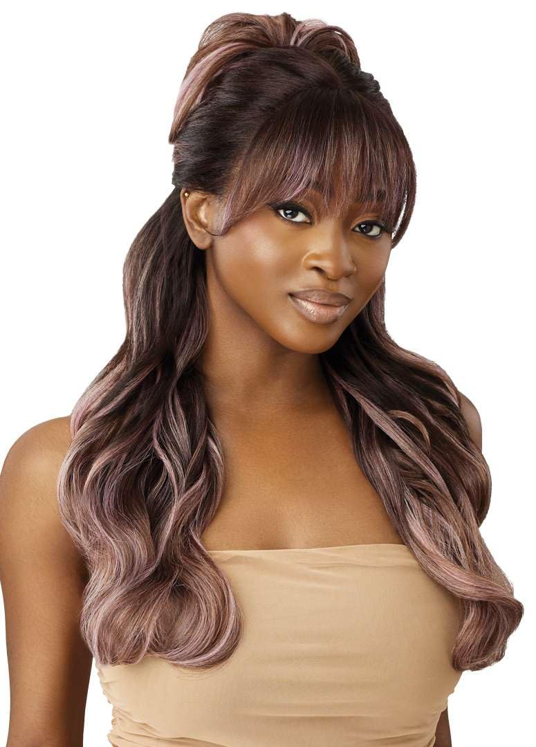 Outre Melted Hairline Synthetic Hd Lace Front Wig - Mandisa (Color : Drf Ginger Vanilla Kiss)