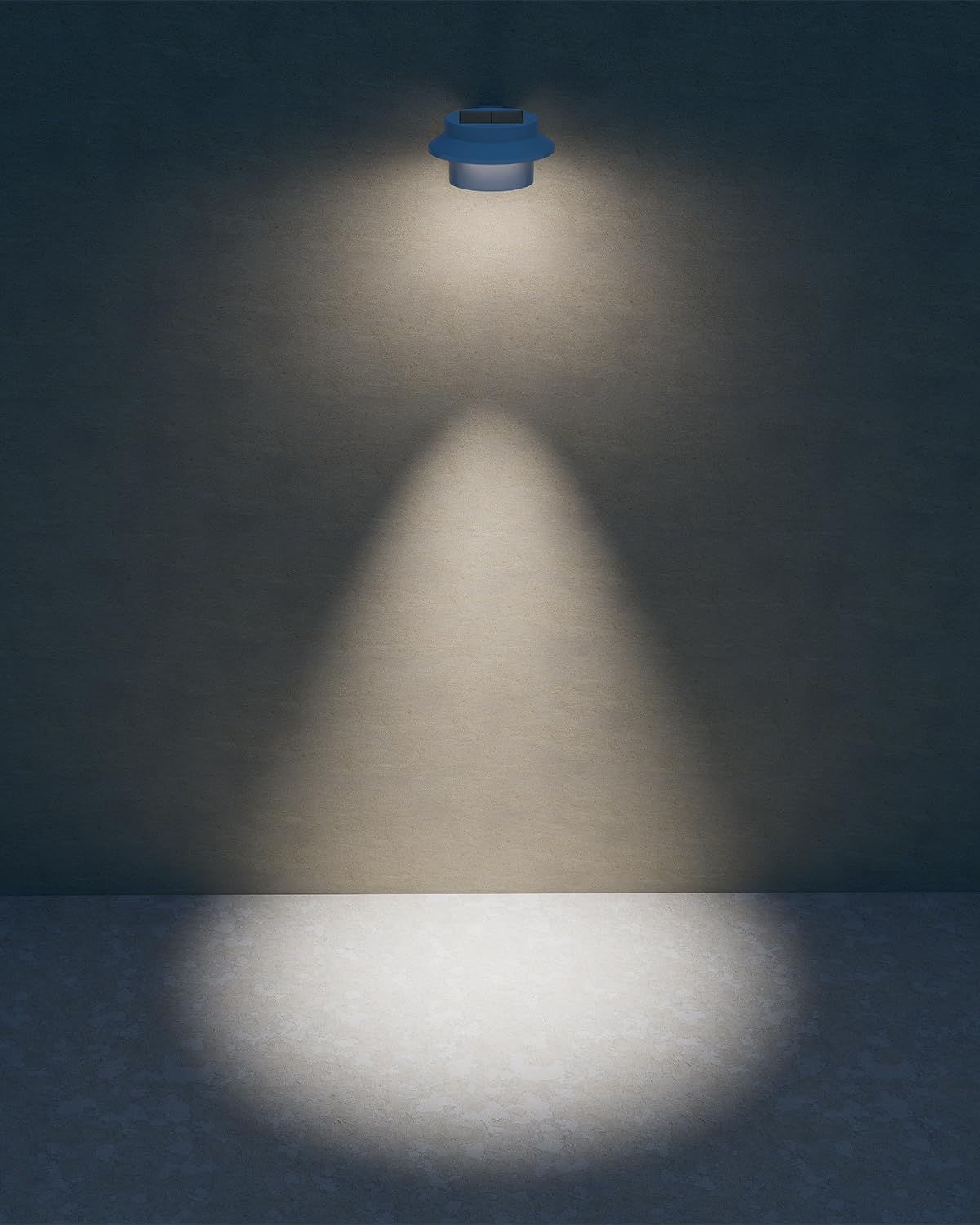 8 Pack White Bright Solar Powered Gutter Mounted Lights Outdoor Waterproof Led Fence Lamp for Lighting Rainspout, Railing, Outside House, Wall, Deck, Porch, Garage, Holeless Installation(Cool White)