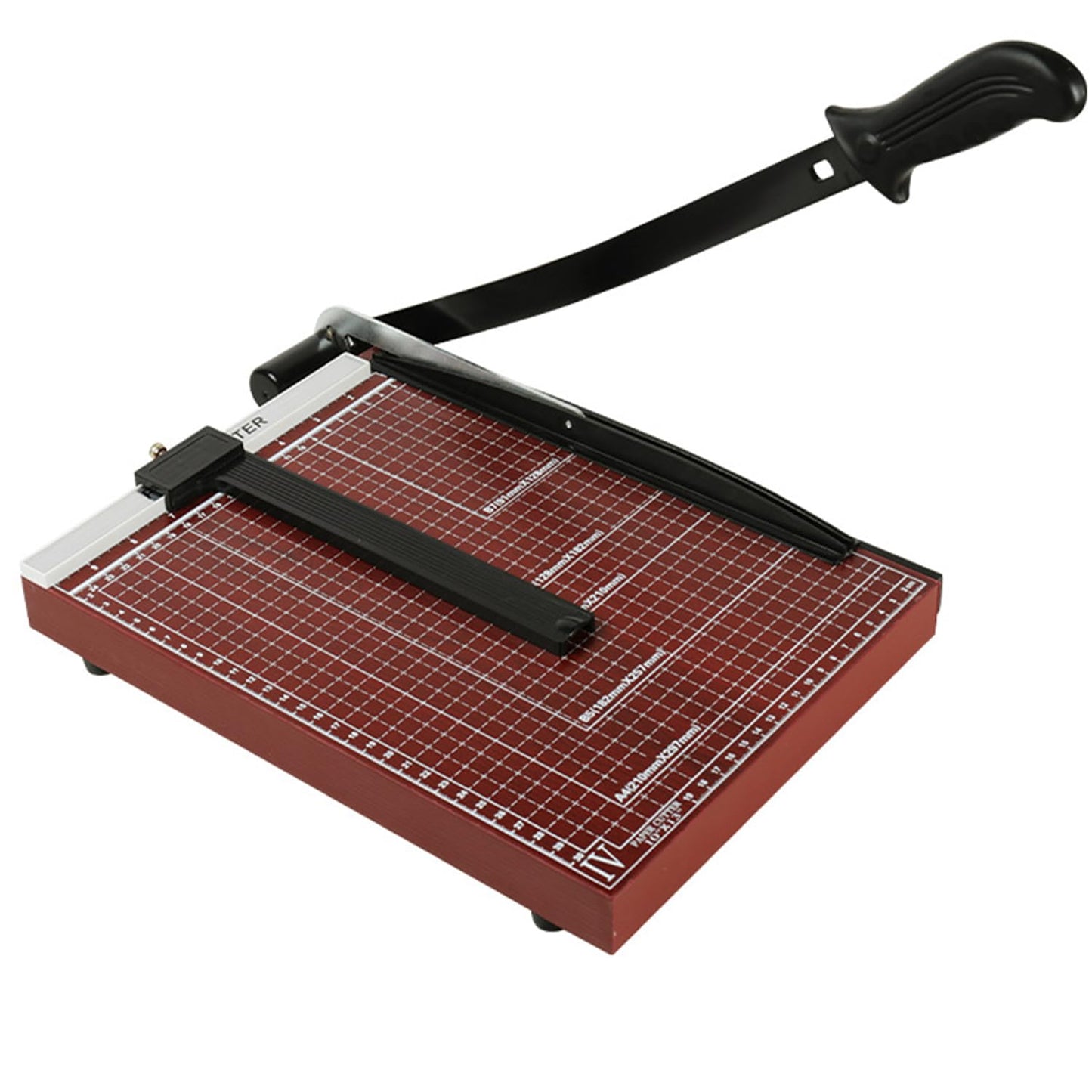 12" Guillotine Paper Cutter – A4 Size Heavy Duty Precision Trimmer with Safety Guard, 15 Sheets Capacity,Titanium Blade for Cutting Paper,Cardstock, Photos,Vinyl, Crafts & Labels (Brown, 12"x10")