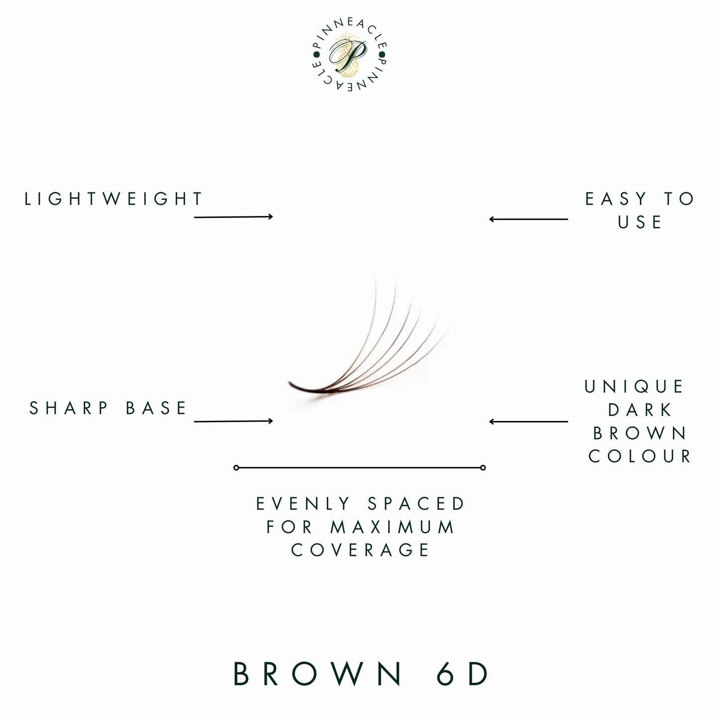 1200 Fans - 6D Premade Volume Fans - Mix 8 sizes in 1 From 9-16mm - Pinneacle Premade Volume Fans For Professional Eyelash Extension - Lash Extension Accessories, lash tools (Brown - CC)