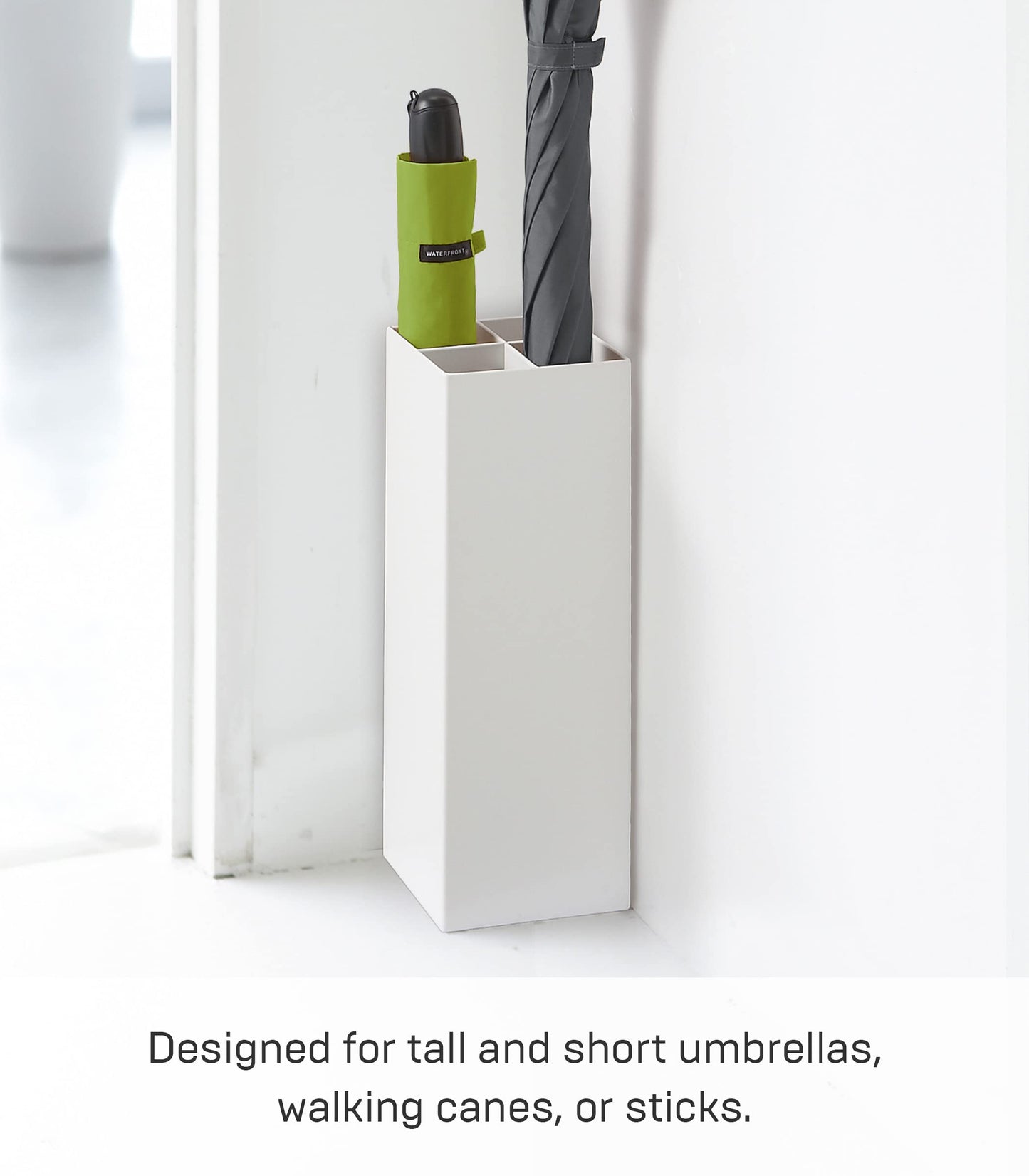 YAMAZAKI home Smart Umbrella Stand, White