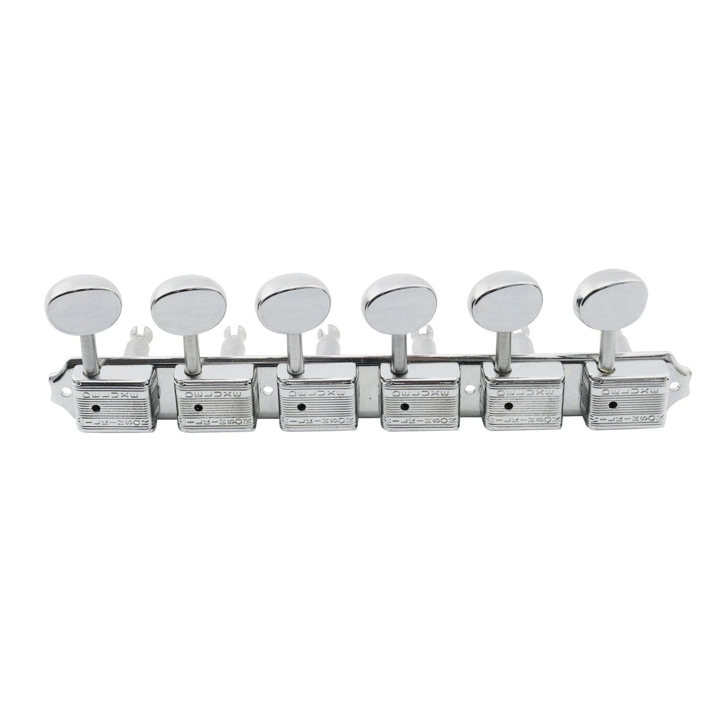 Wilkinson Deluxe WJ55S Vintage 6 Inline Split Shaft Guitar Tuners Machine Heads Tuning Pegs for Squier Fender Classic Vibe Strat/Tele Style Electric Guitar, Chrome