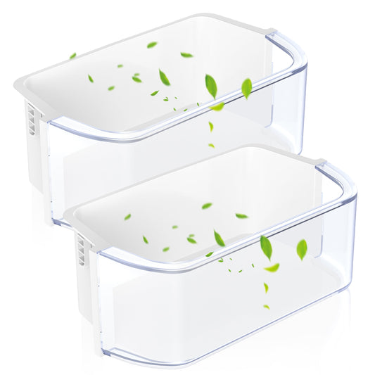 2 Pack DA97-12935A Door Bin, RF220NCTASR Left&Right Side Door Shelf Compatible with Samsung RF220NCTASG, RF220NCTAWW, RF220NCTASP Refrigerator Door Shelf, Replaces Ap5651846, PS5575404