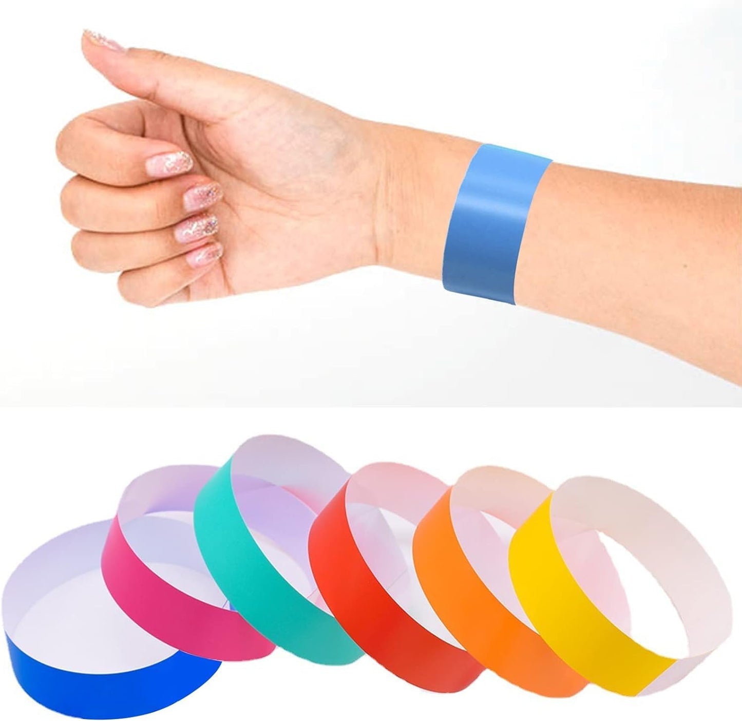 2000PCS Wristbands for Events, BetterJonny Waterproof Paper Wristbands Colorful Paper Bracelets for Events Party Wristbands Identification Wristbands for Music Festival Concert