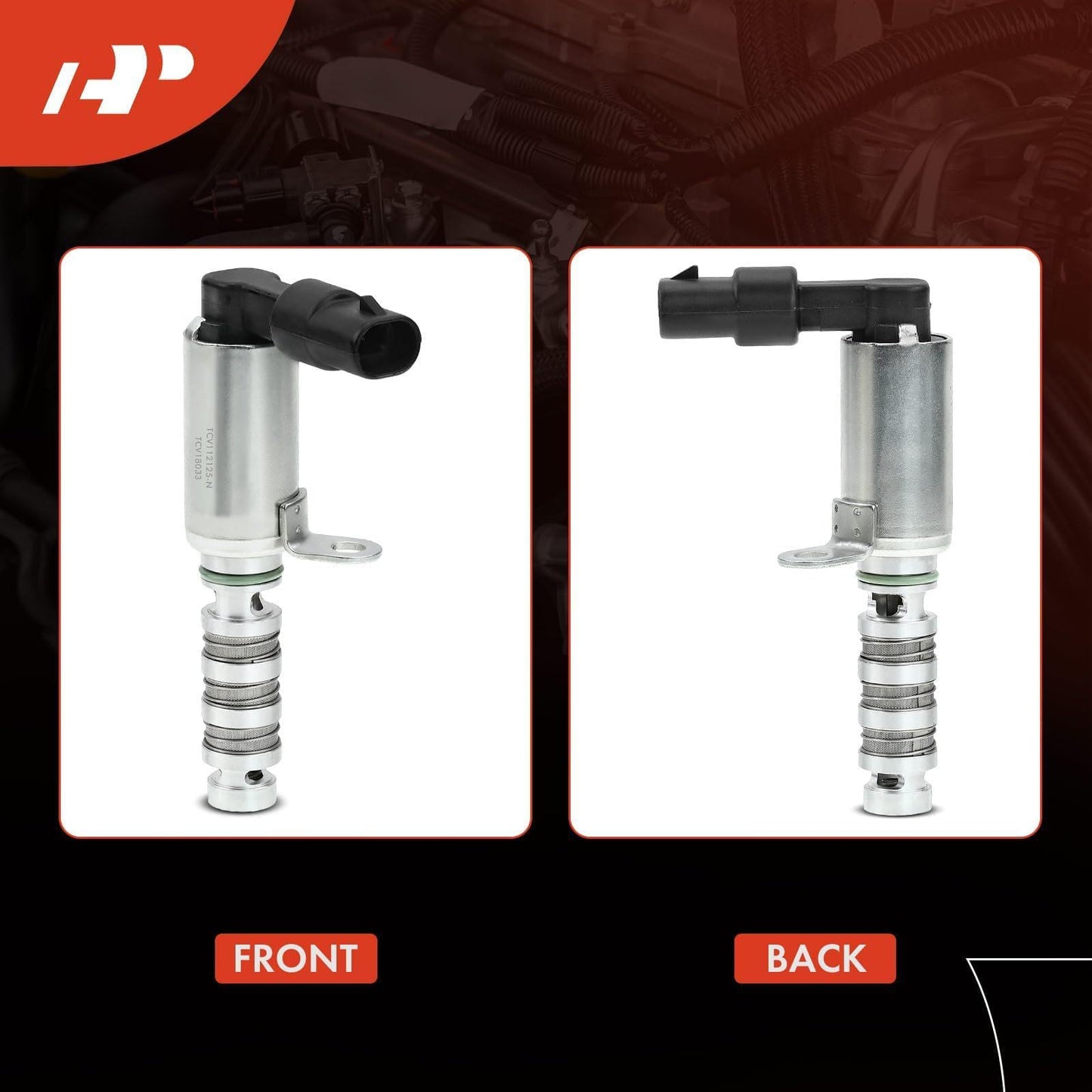 A-Premium Engine Variable Valve Timing (VVT) Solenoid Compatible with Kia Soul Optima Forte5 Forte Koup Seltos & Hyundai Elantra Coupe GT Tucson Kona, Replace# 24375-2E100