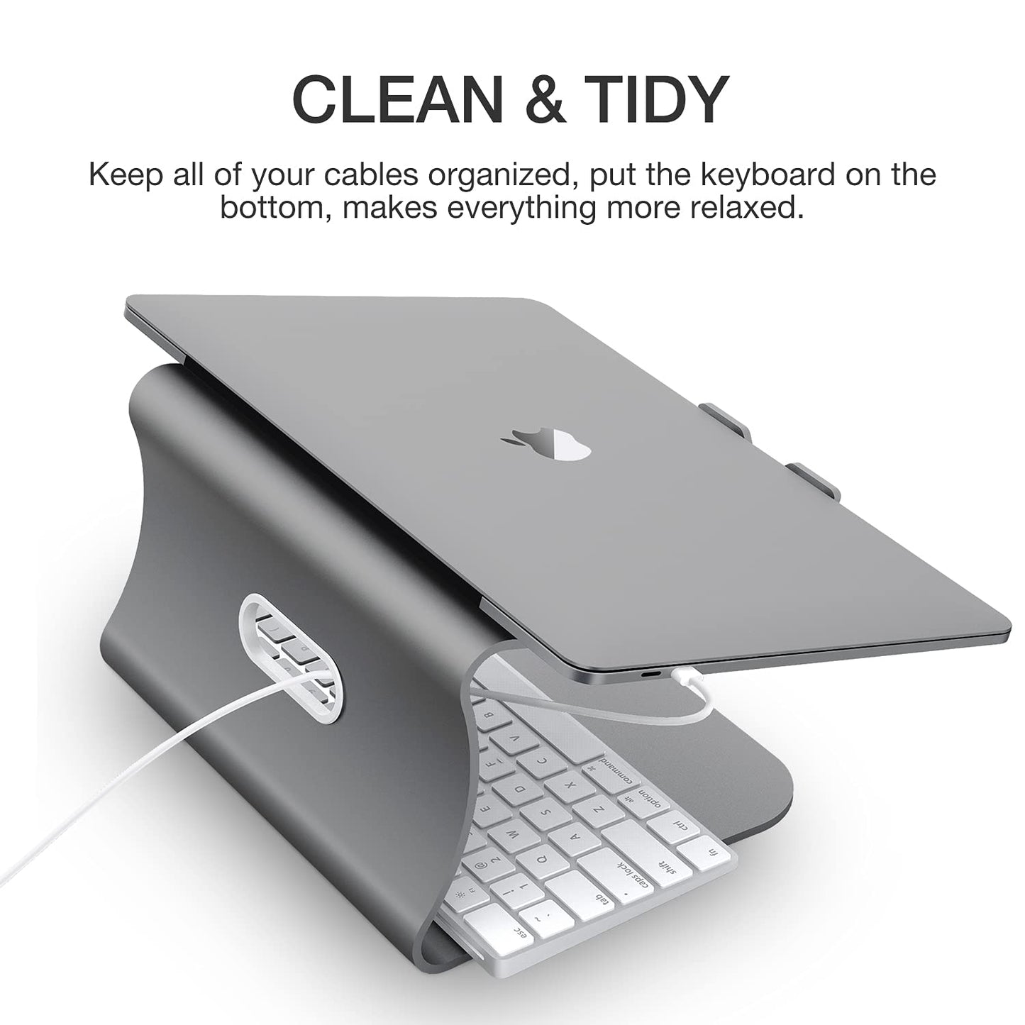 Bestand Laptop Stand Aluminum Cooling Computer Stand Holder for Apple MacBook Air Pro 11-16" Notebooks