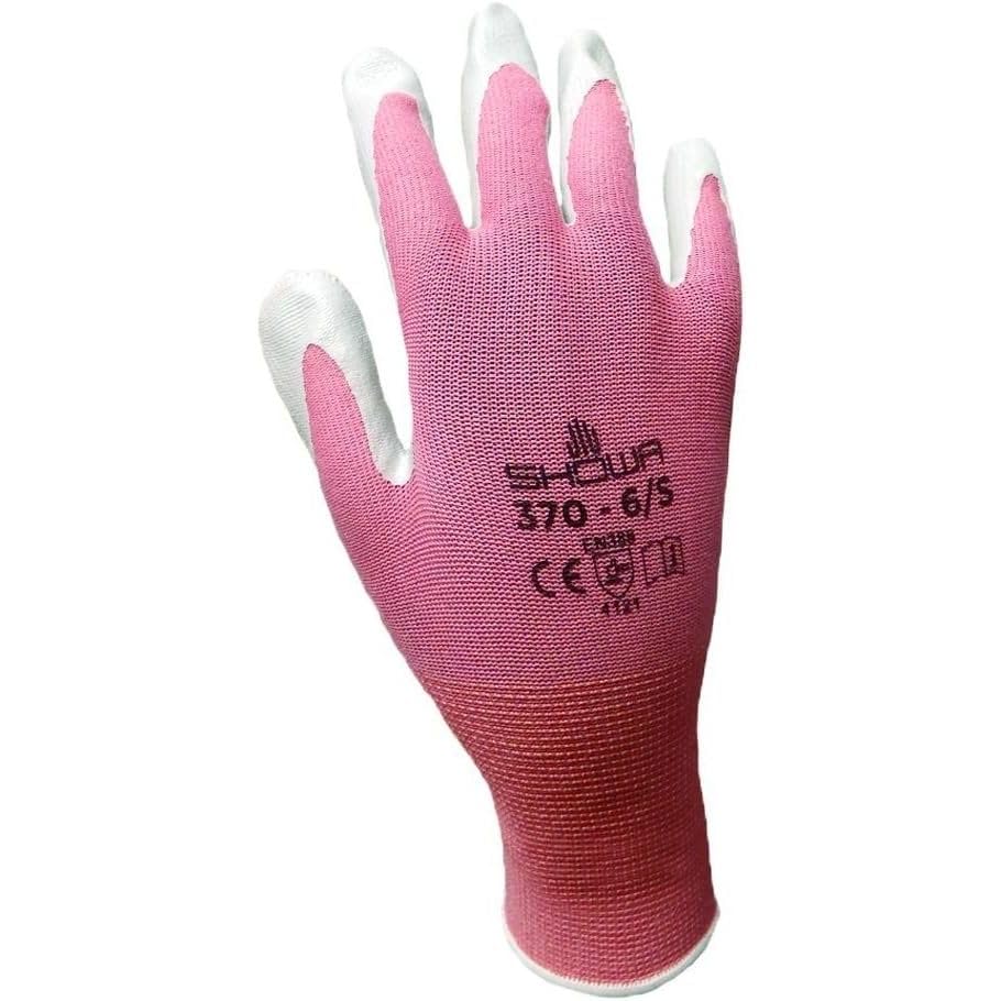 12 Pack Atlas Glove NT370 Atlas Nitrile Garden Gloves - Medium (Assorted Colors)