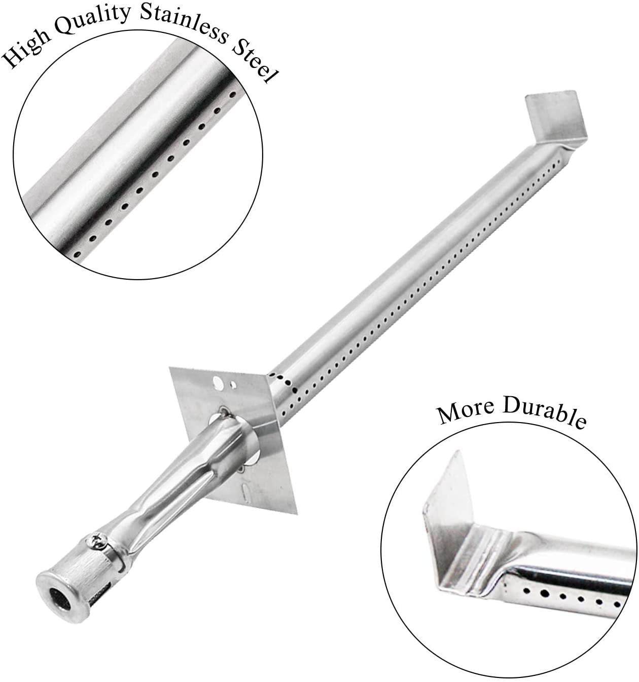 GFTIME 17" Stainless Steel Gas Grill Burner Tube & Heat Plate Tent Shield Replacement Kit for Vermont Castings CF9030, CF9050, VM45055P, VM450SSP, VM456, VM600, Jenn Air JA460, JA461, JA461P, 5 Pack