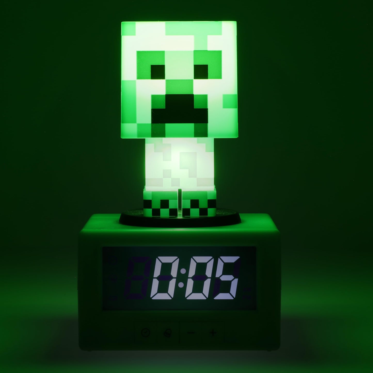 Minecraft Creeper Alarm Clock – Officially Licensed Icon with in-Game Music & Night Light for Kids & Tweens, Gaming Room Decor, Fun Gift for Minecraft Fans | Paladone