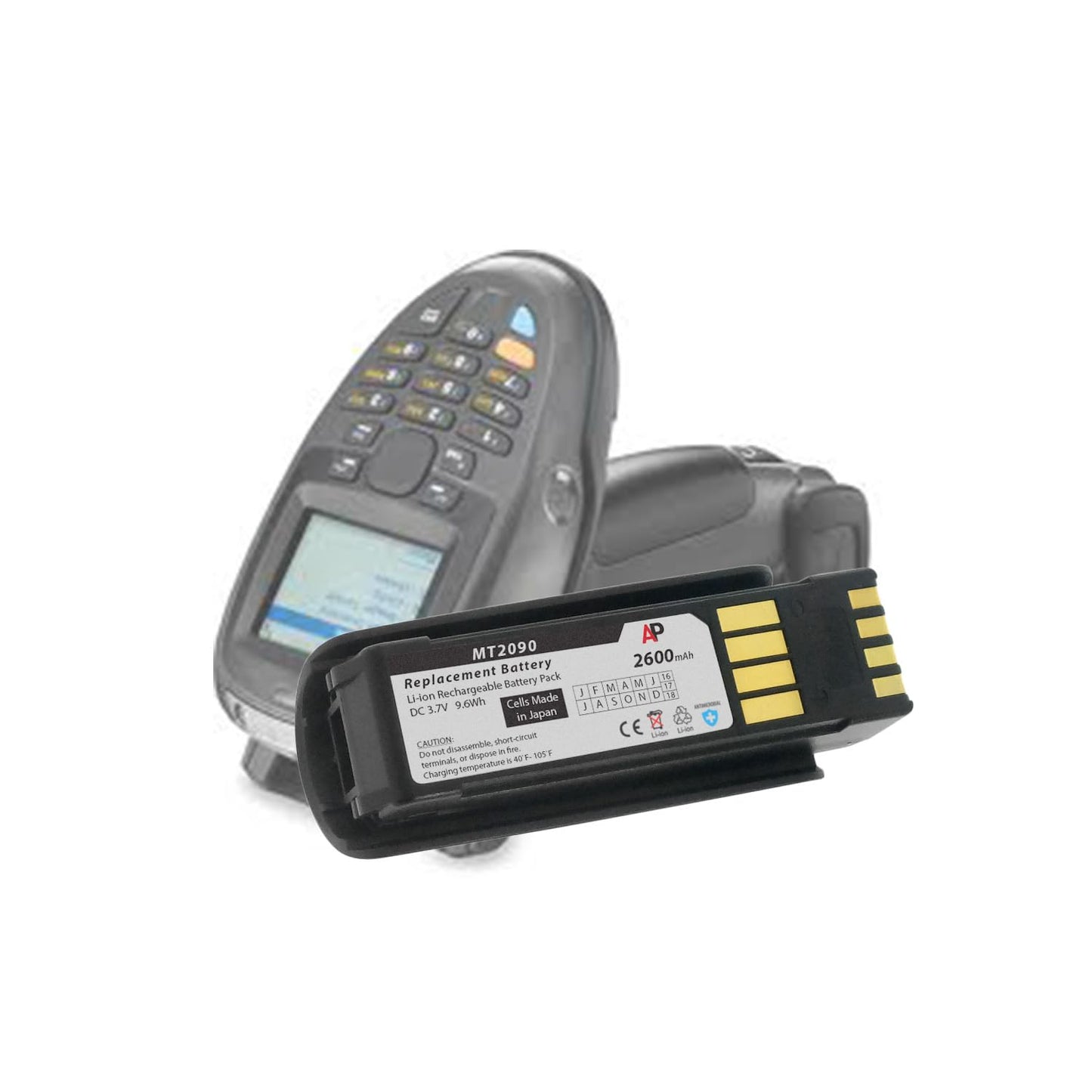 Motorola/Symbol MT2000, MT2070 & MT2090 Scanners: Replacement Battery. 2600 mAh