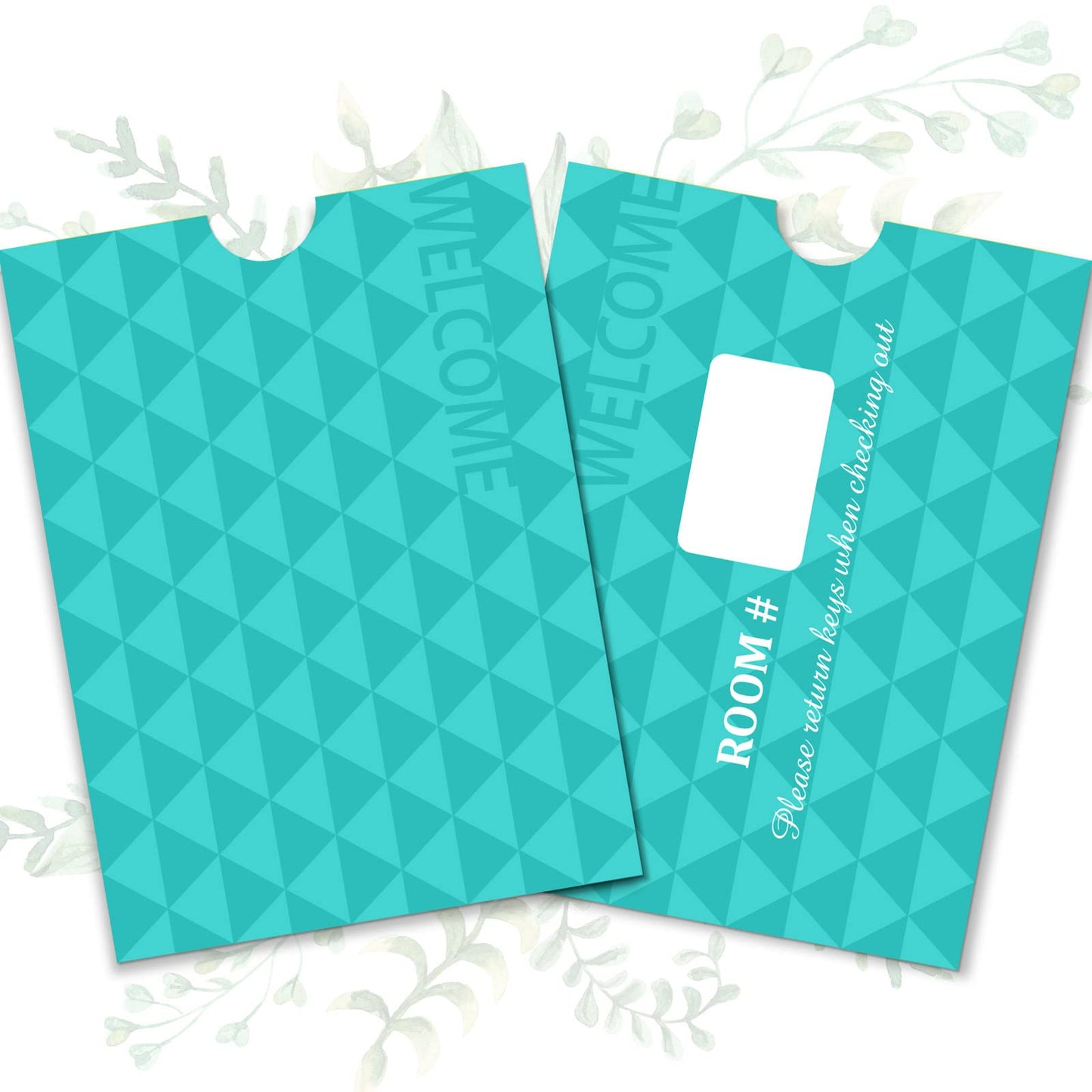 Jutom 1000 Pcs Key Card Envelopes Hotel Key Card Holder Sleeves Enjoy Your Stay Welcome Gift Envelope Sleeve Bulk for Guest Room Access & Business Hotel Business Office, 2.4 x 3.5 Inch(Fresh Style)