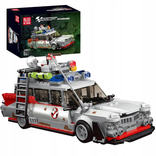 Mould King Ghostbusters ECTO-1 Model Car Building Kit, 27020 Ghost Car Building Blocks for Display and Collectible, Building Toy for Teens 14+ and Adults, 603 PCS