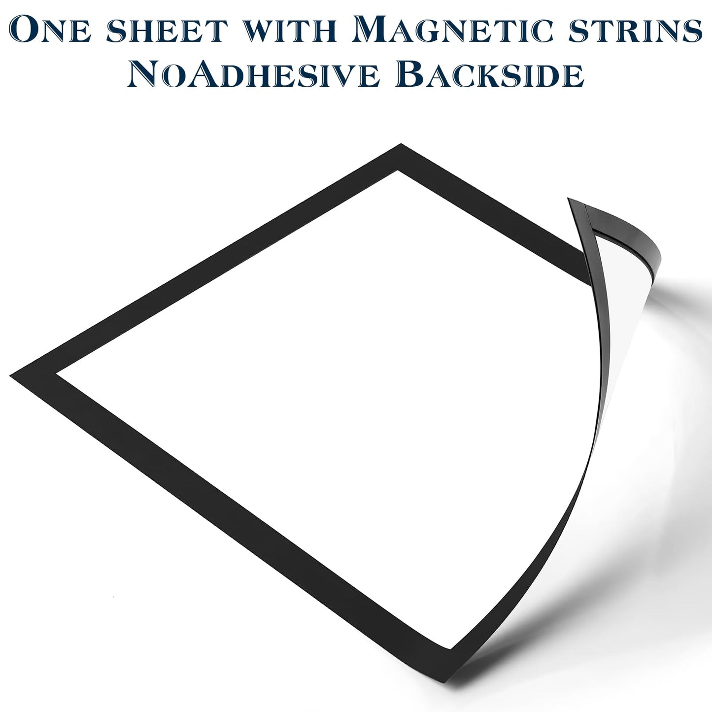 24 Pieces Magnetic Sign Holder 8 x 11.5inches, Self-Adhesive Plastic Display Frames, Door Window Document Reusable Adhesive Frames, for Window/Door/Fridge/Document Notice Paper
