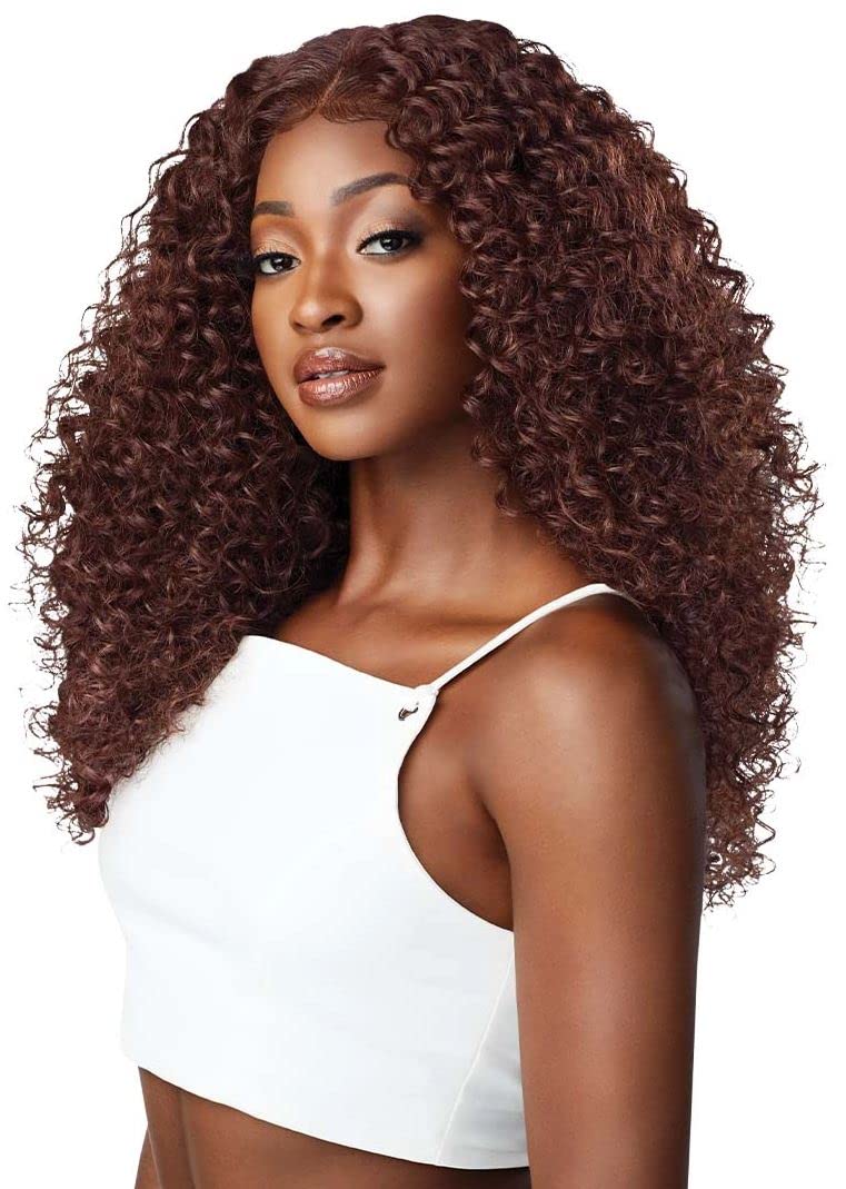 Outre Perfect Hair Line Synthetic 13x6 Faux Scalp Lace Front Wig - DOMINICA (DRCHOCRM)