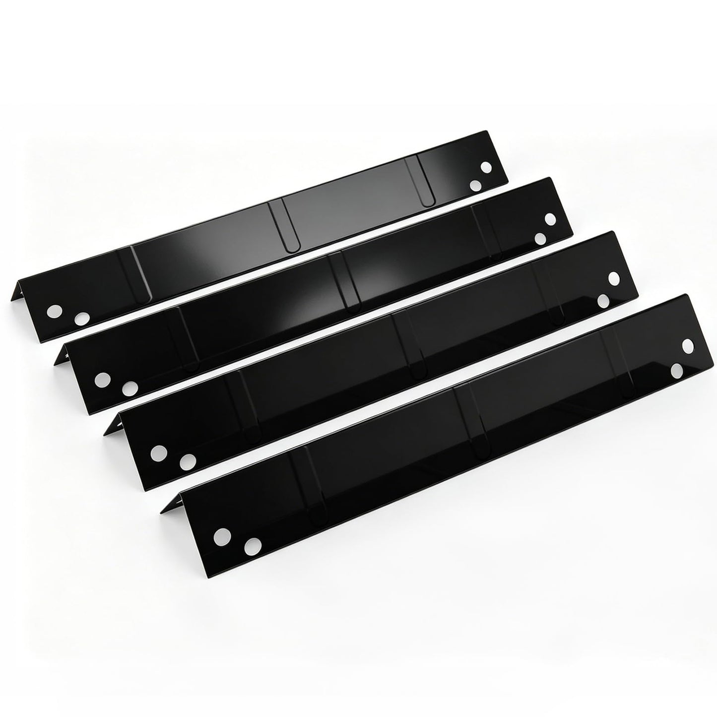 15" Heat Plates Shield for Backyard GBC1646WS GBC1646WRS GBC1646WPF GBC1646WRS GBC1646WPFD, Porcelain Steel Heat Shields Replacement Part for Uniflame GBC1747WBS-U RevoAce GBC1646WRS, 4 Pack