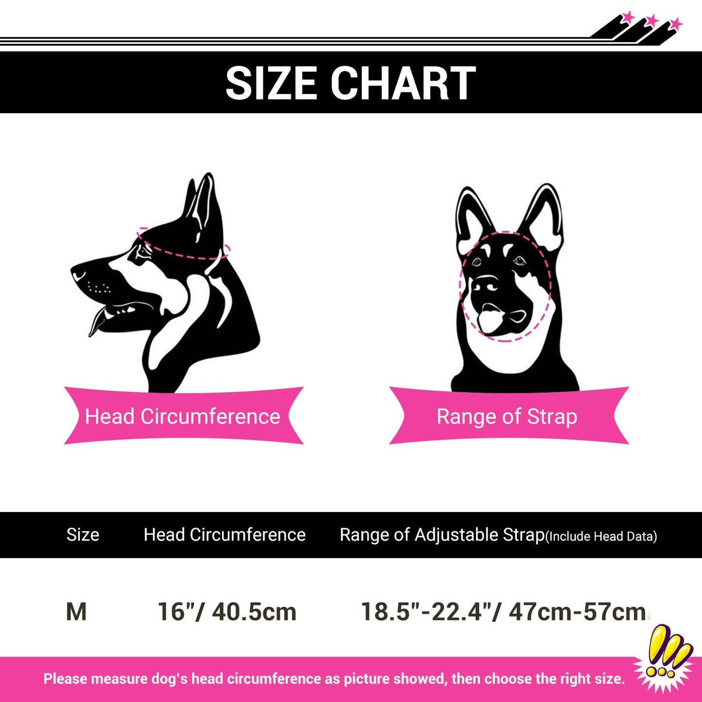 Billionchains Dog Goggles and Helmet Set - Anti-dust UV Protection Sunglasses, Durable Motorcycle Helmet With Ear Hole, Adjustable Pet Glasses for Medium to Large Dogs - Pink