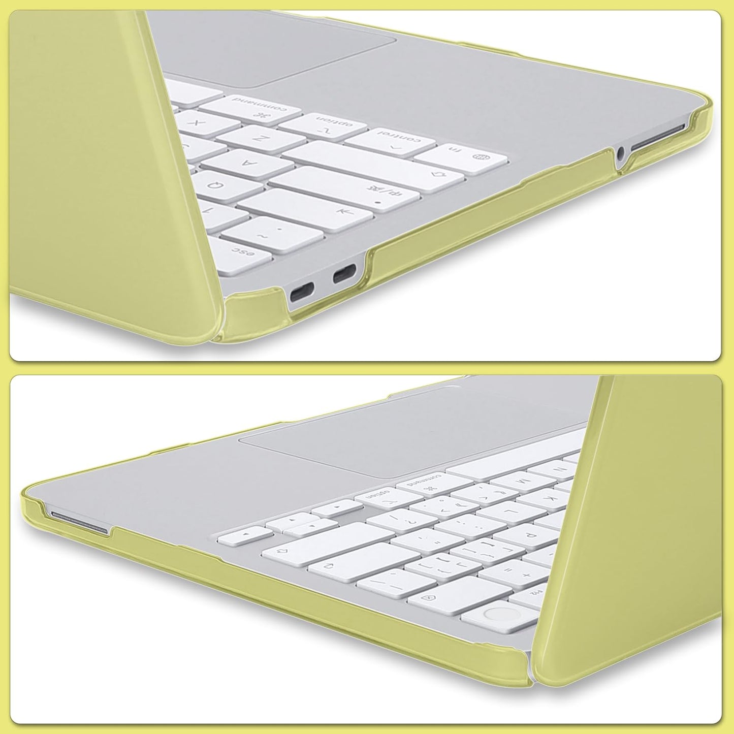 Seanai Citrus Ultra-Thin Hard Case for 2026 MacBook Neo 13 Inch A18 Pro A3404 with Keyboard Cover, Screen Protector, Silicone Dust Plugs & Webcam Privacy Cover