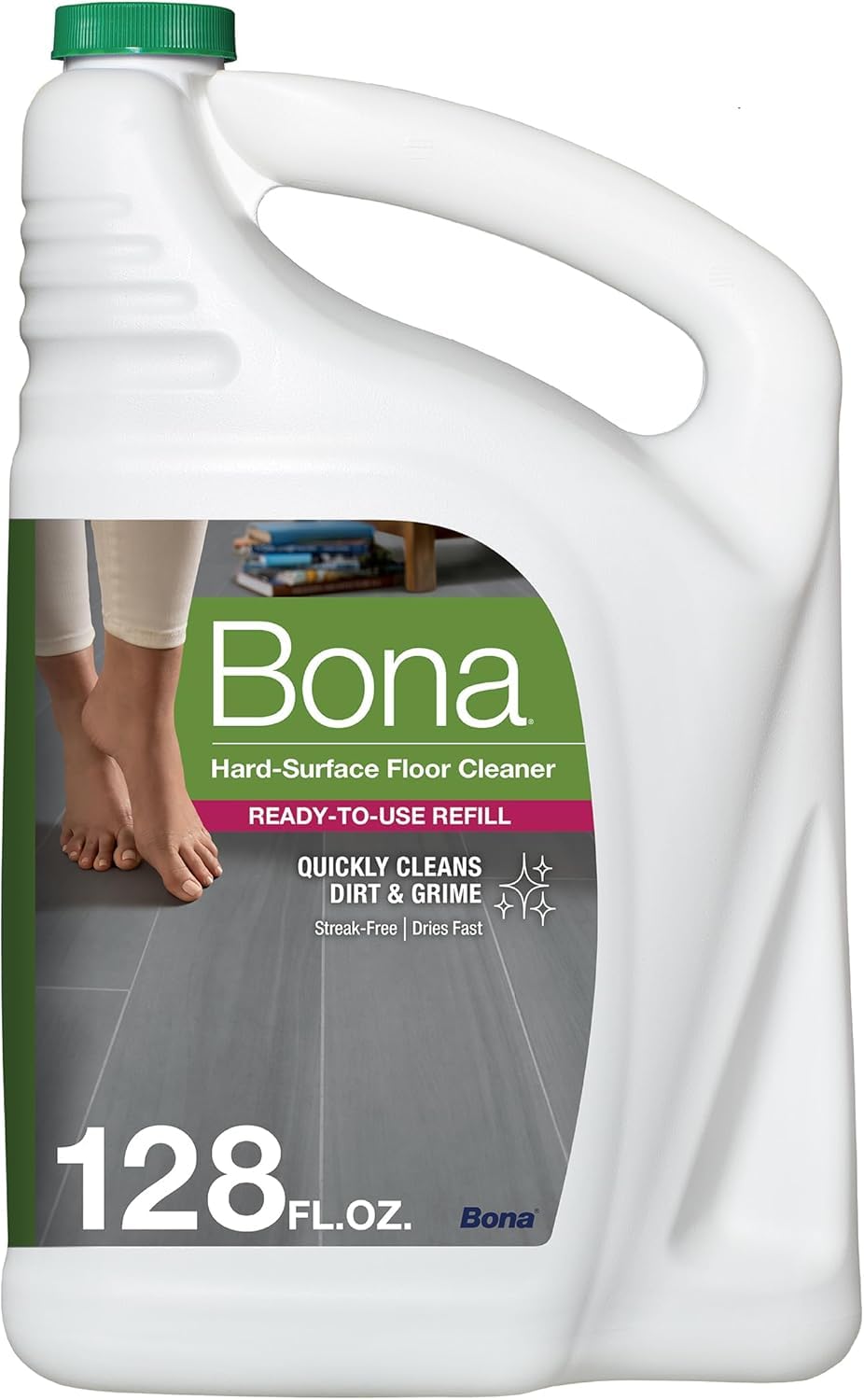 Bona Stone, Tile & Laminate Floor Cleaner Refill, 128 oz, Clear