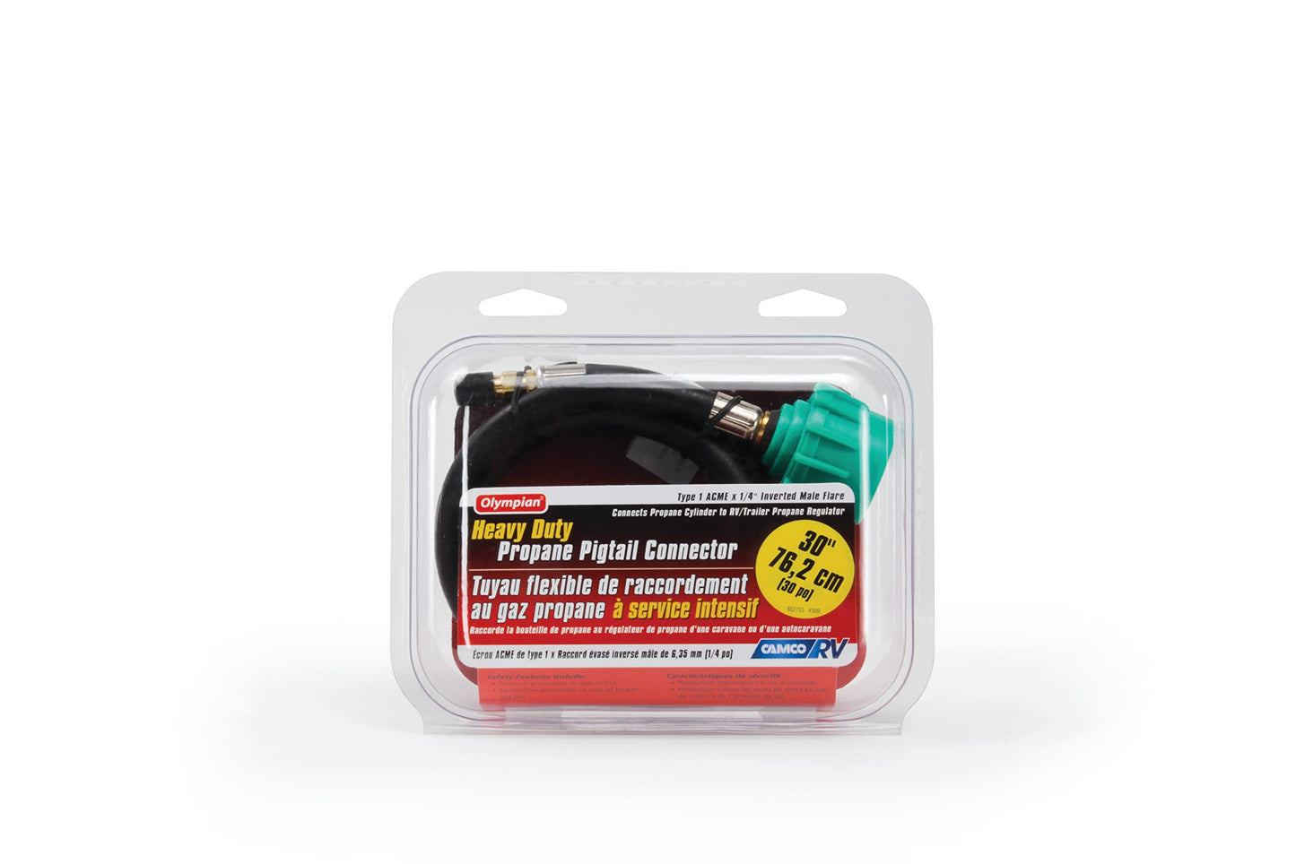 Camco 59163 30" Pigtail Propane Hose Connector