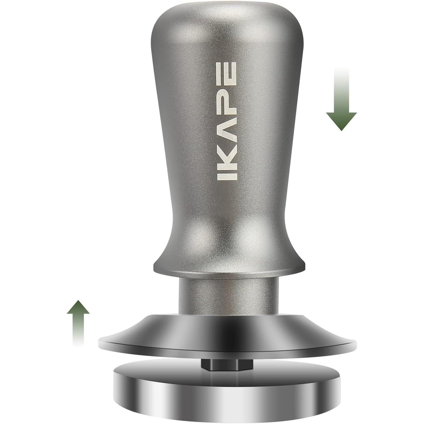 IKAPE 53mm Espresso Tamper, Premium Barista Coffee Tamper with Calibrated Spring Loaded, 100% Flat Stainless Steel Base Tamper Fits for Breville Series 54mm Portafilter Basket