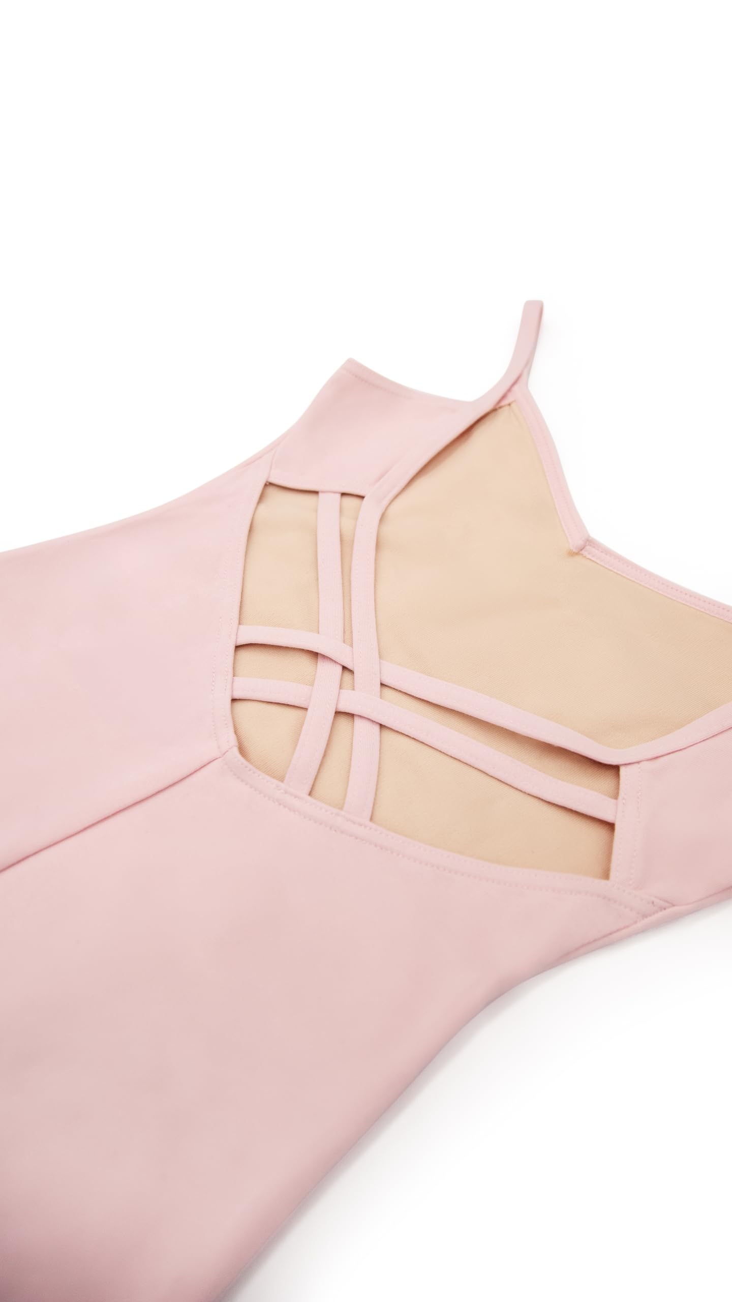 Capezio Women's V-Neck Camisole Leotard,Pink,Small