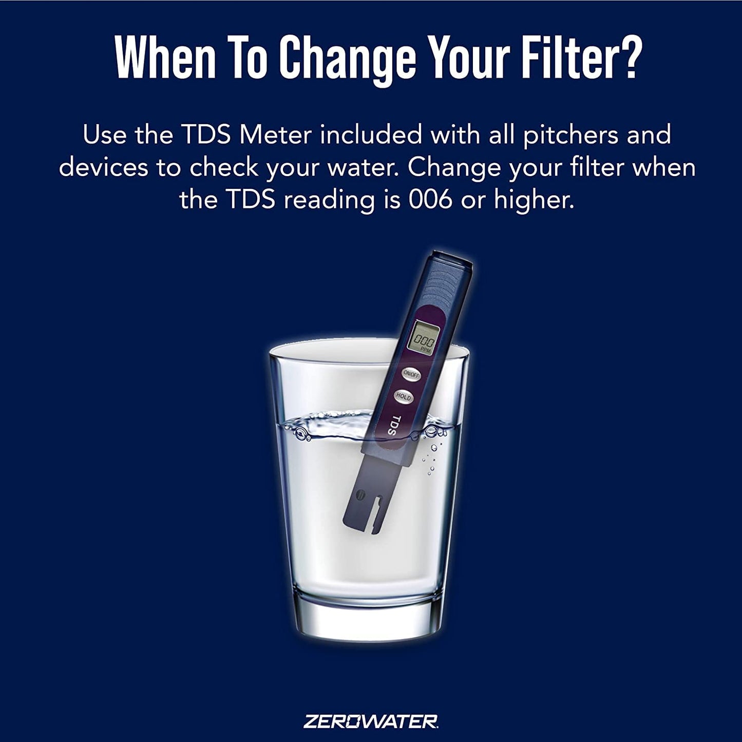 Pack of 3 - ZeroWater Replacement Filter for Pitchers, 1-Pack (ZR-001)