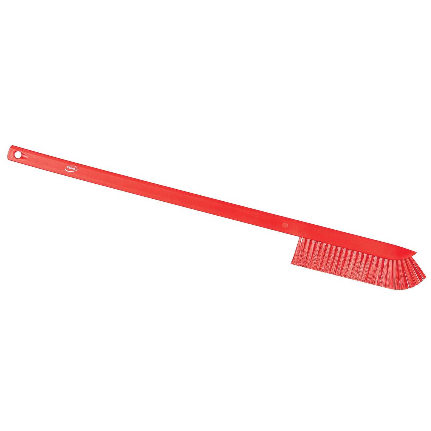 Vikan 41974 Ultra-Slim Cleaning Brush with Long Handle, 23.62" Medium, Red