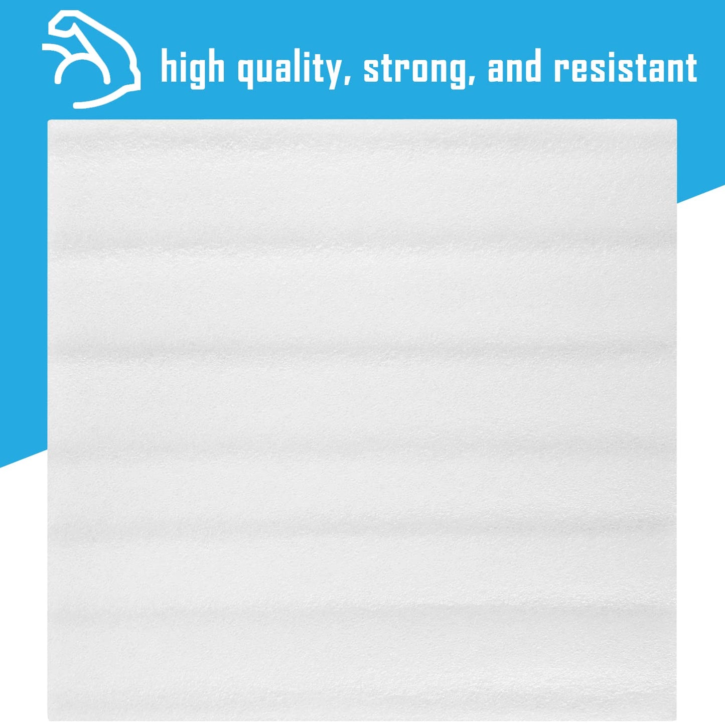 100 Pack Foam Sheets, DAT 12" x 12", 1/16" Thickness, Foam Wrap Cushioning Material, Moving Supplies for Packing Storage and Shipping