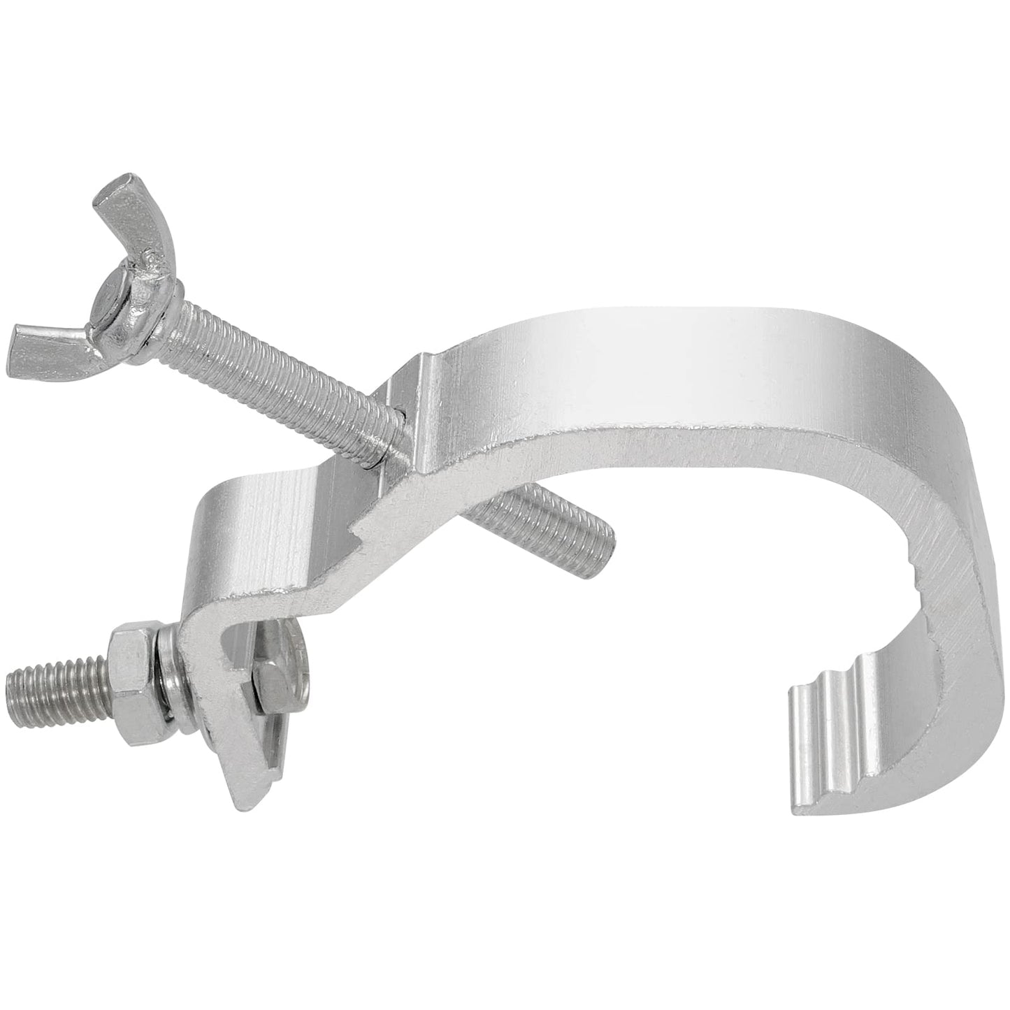 KOHAND 10 Pack Stage Light Clamp Hook, Aluminum Alloy Truss, Heavy Duty Stage Light Truss Clamp for DJ Lighting Par Lights Spot Lights, Fit for 1.18-2 Inch OD Tube/Pipe, Silver