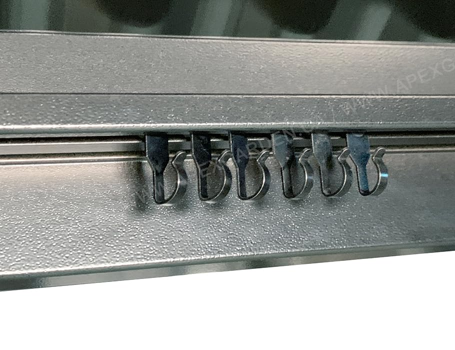 APEX GARDEN Replacement Steel Metal Slide Hooks with Wheels for Gazebo Curtains/Mosquito Net Screen/Rails and Tracks of Gazebo - Quantity of 36 -