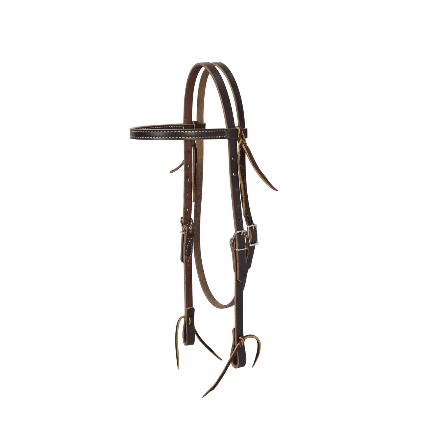 Turquoise Cross Skirting Leather Headstall Dark Oiled Horse Size 45-0150